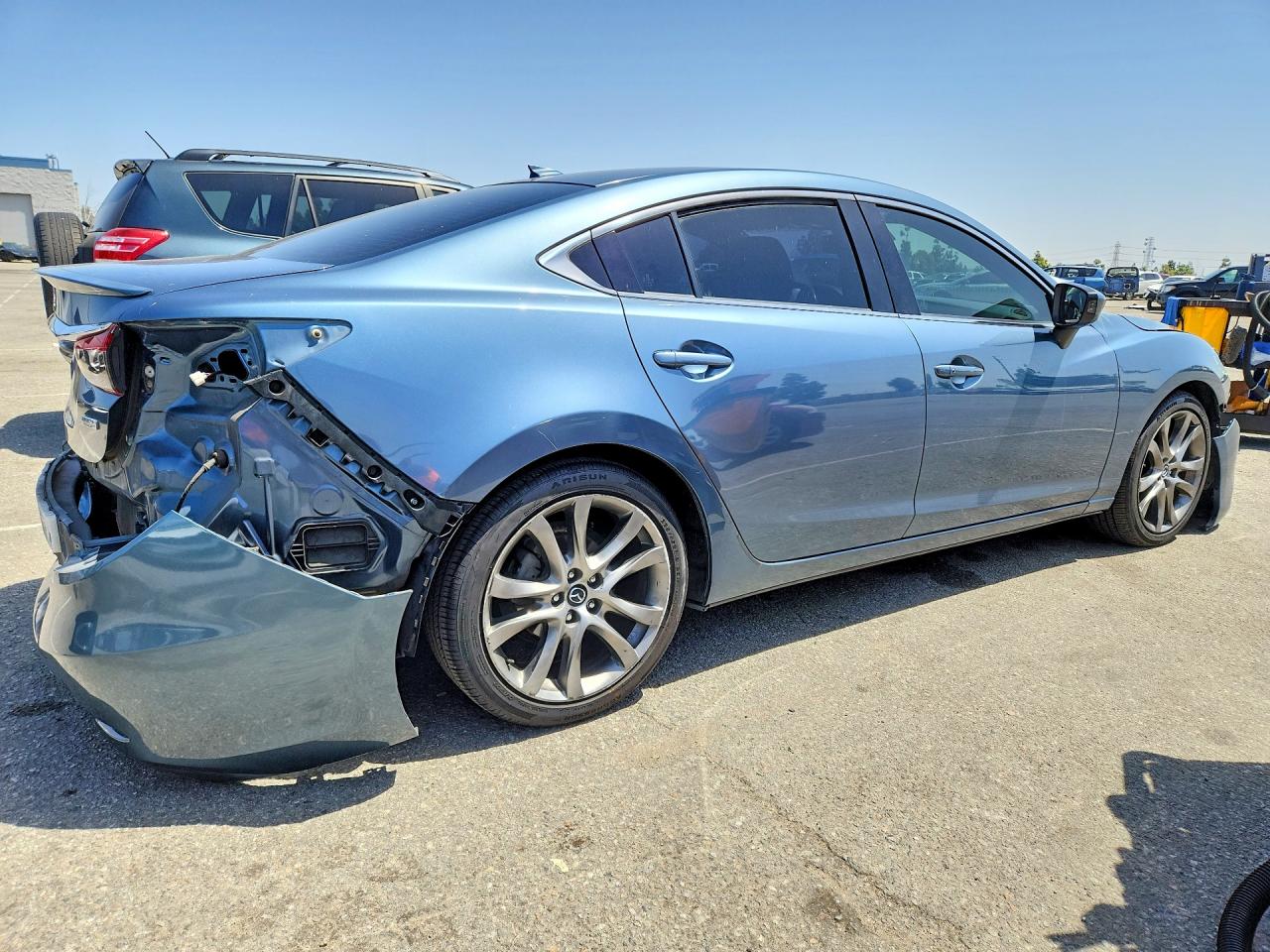 2015 Mazda 6 Grand Touring Blue vin: JM1GJ1W5XF1191109