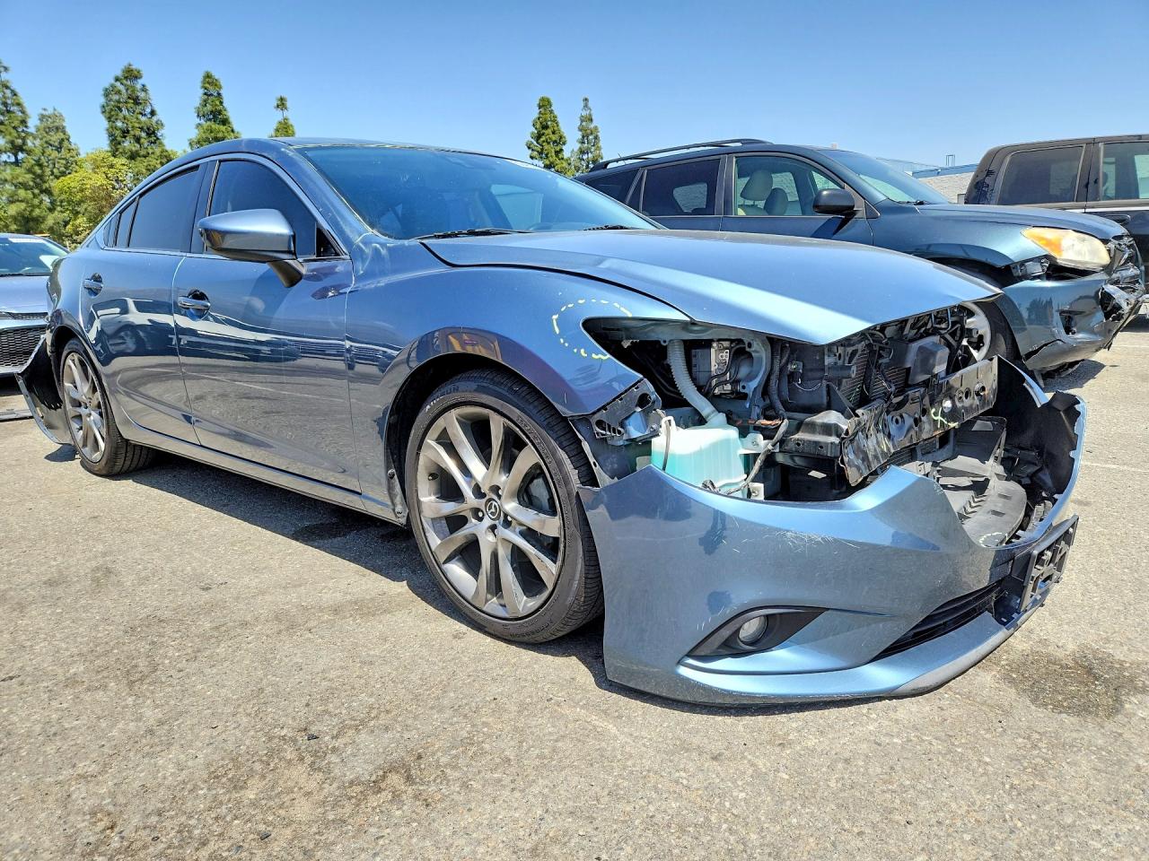 2015 Mazda 6 Grand Touring Blue vin: JM1GJ1W5XF1191109