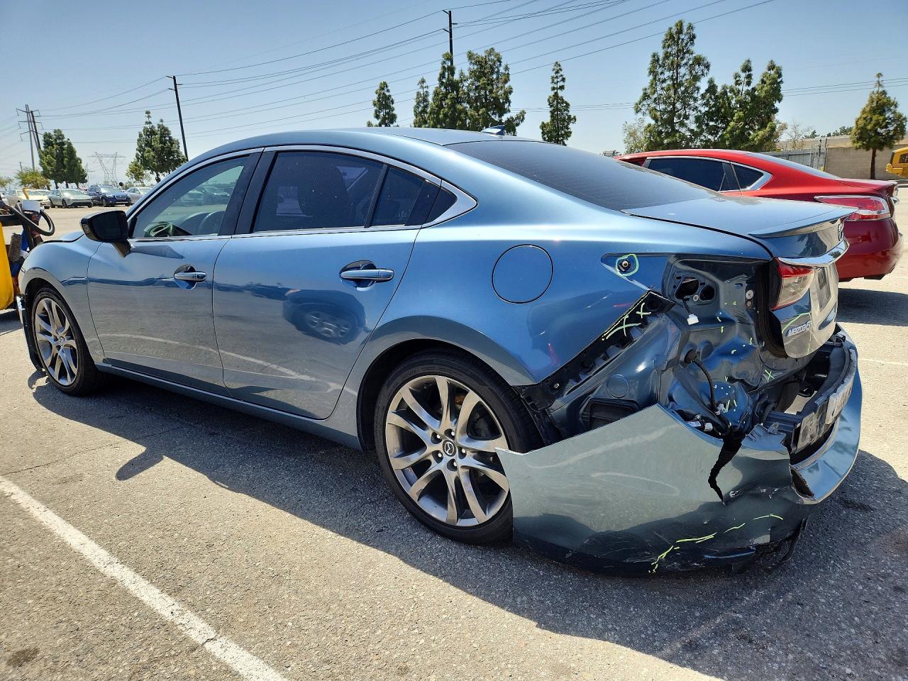 2015 Mazda 6 Grand Touring Blue vin: JM1GJ1W5XF1191109