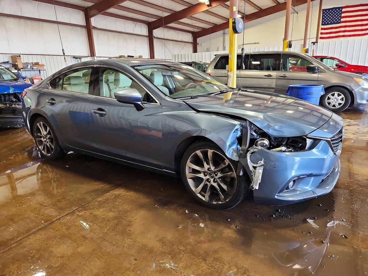 2015 Mazda 6 Grand Touring Серый vin: JM1GJ1W5XF1220964