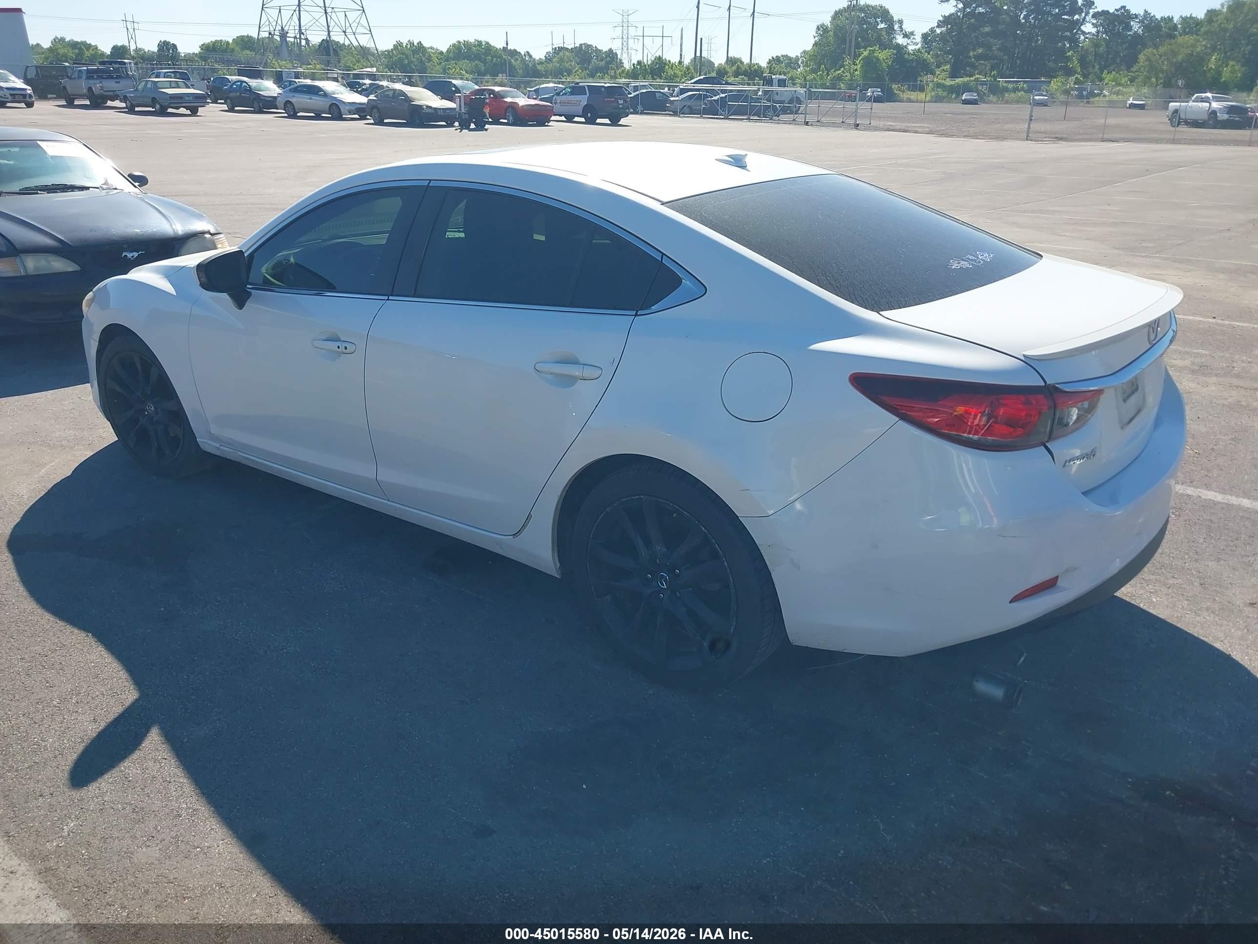 2014 Mazda Mazda6 I Grand Touring White vin: JM1GJ1W60E1116491