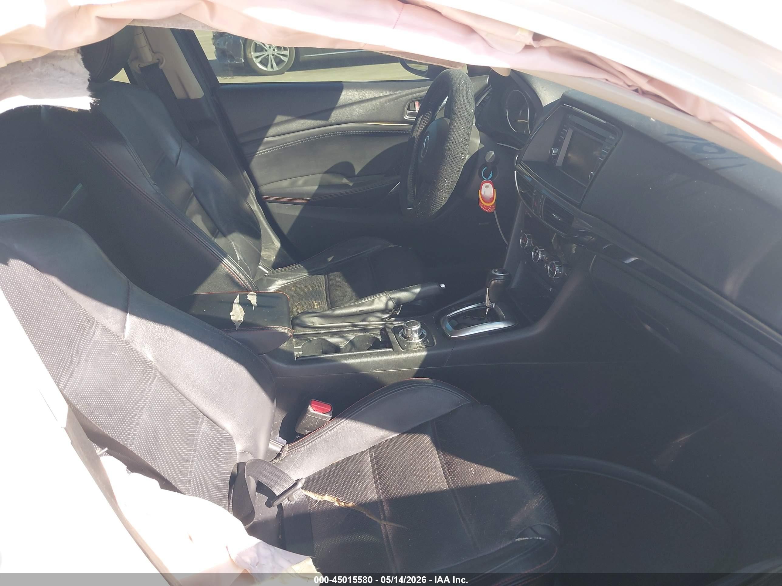 2014 Mazda Mazda6 I Grand Touring White vin: JM1GJ1W60E1116491