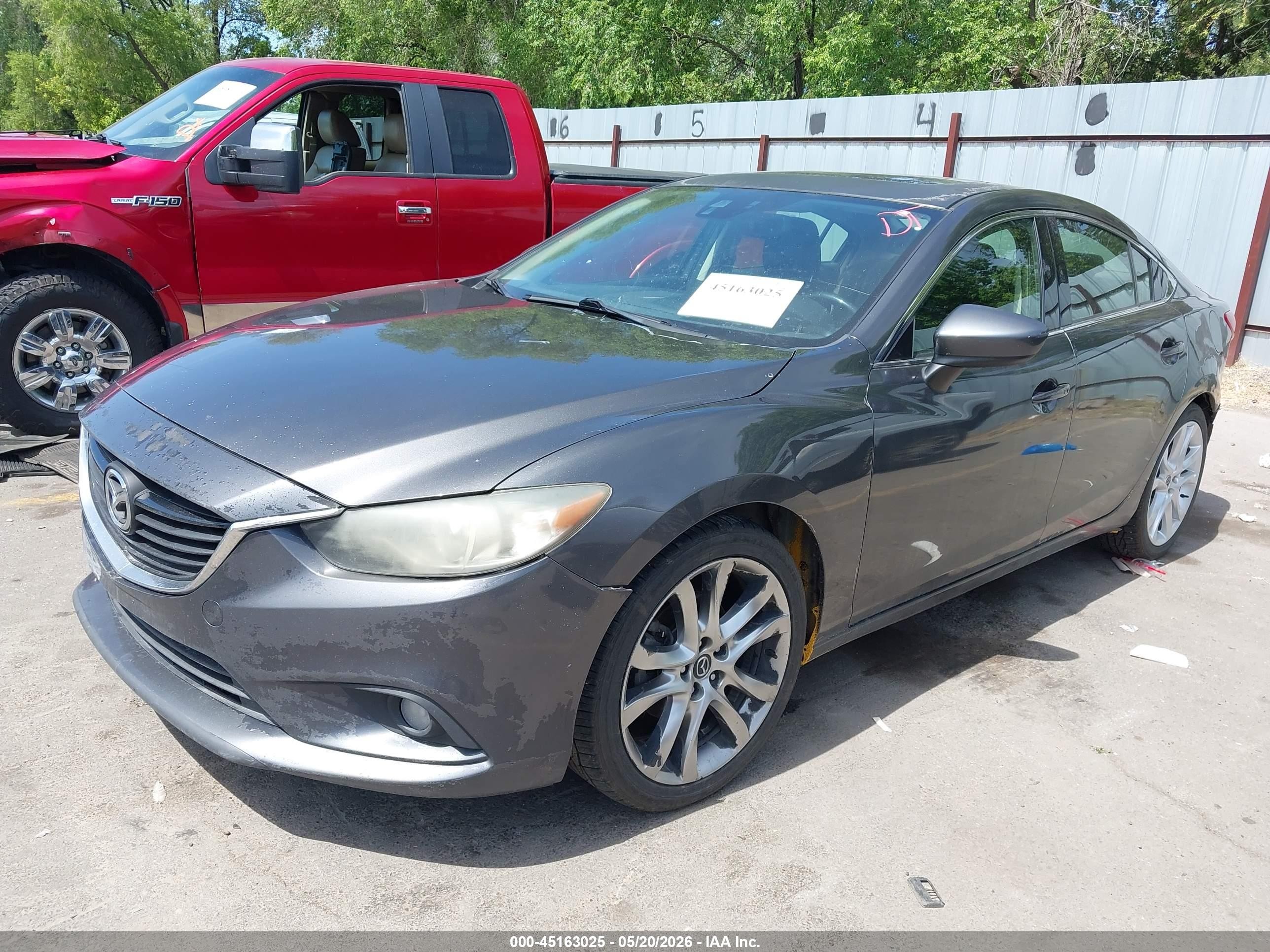 2014 Mazda Mazda6 I Grand Touring Gray vin: JM1GJ1W60E1129628