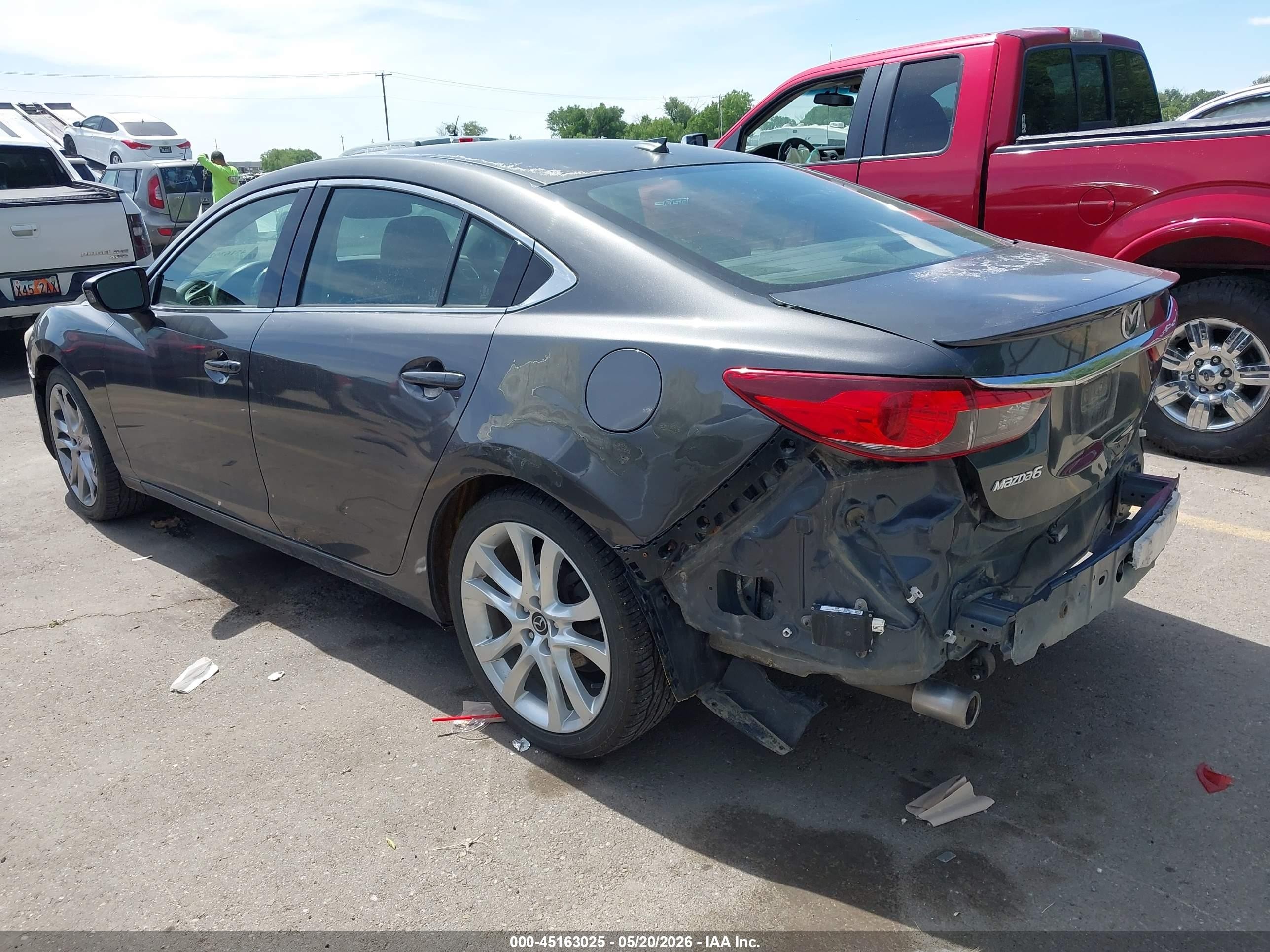 2014 Mazda Mazda6 I Grand Touring Gray vin: JM1GJ1W60E1129628