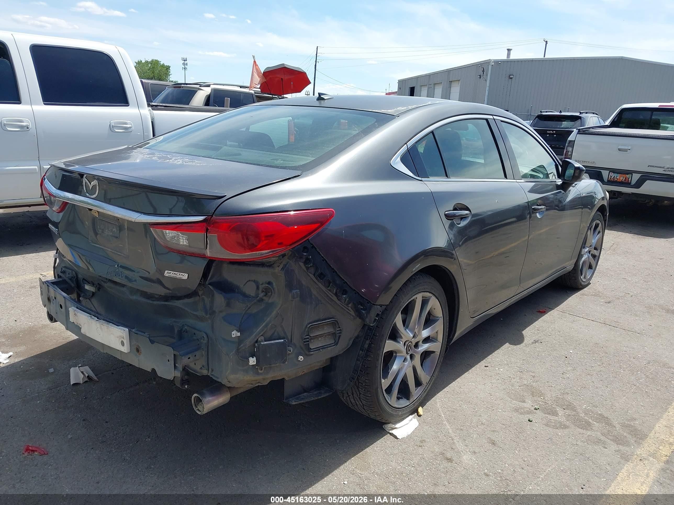 2014 Mazda Mazda6 I Grand Touring Gray vin: JM1GJ1W60E1129628