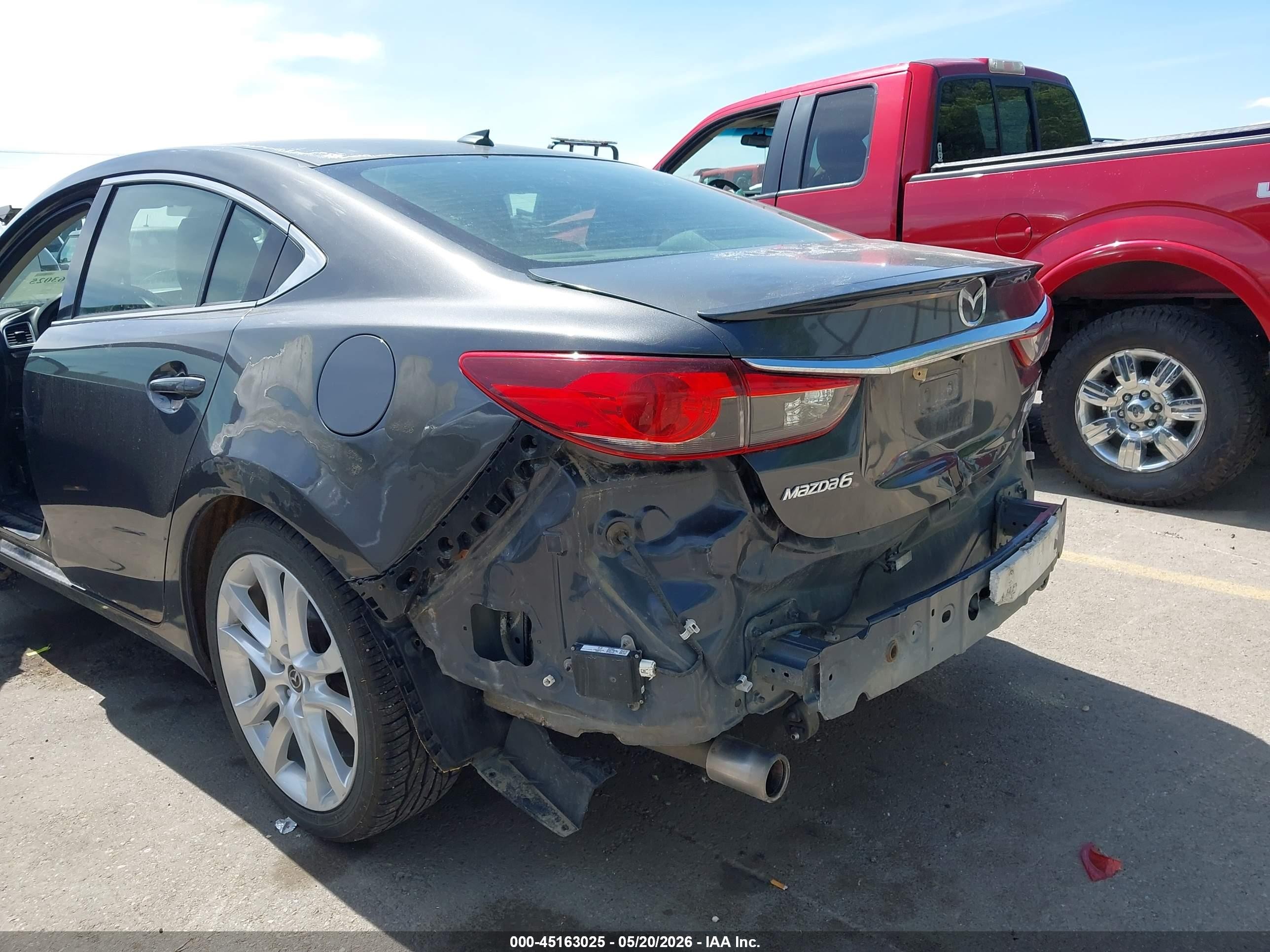 2014 Mazda Mazda6 I Grand Touring Gray vin: JM1GJ1W60E1129628