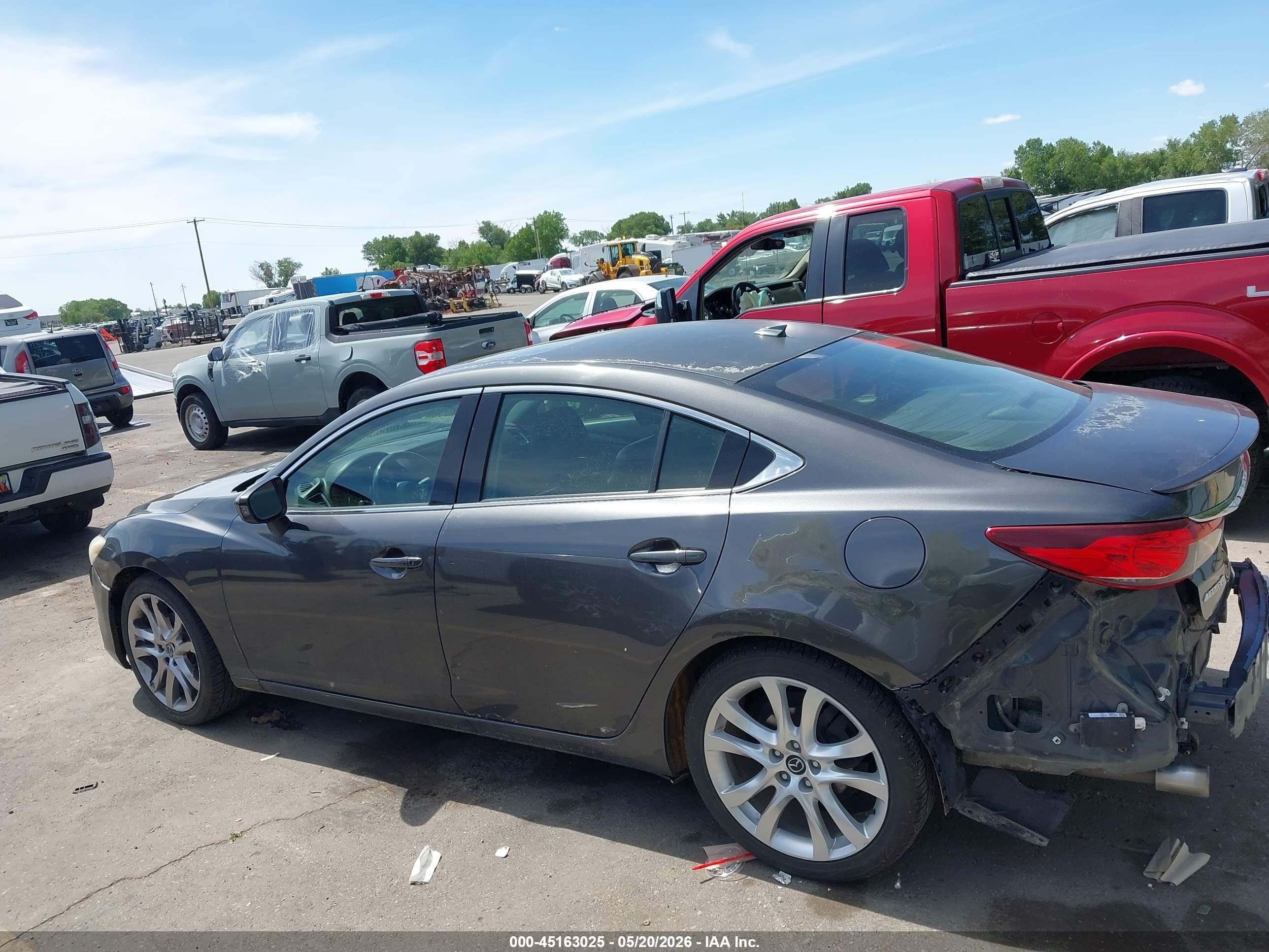 2014 Mazda Mazda6 I Grand Touring Gray vin: JM1GJ1W60E1129628