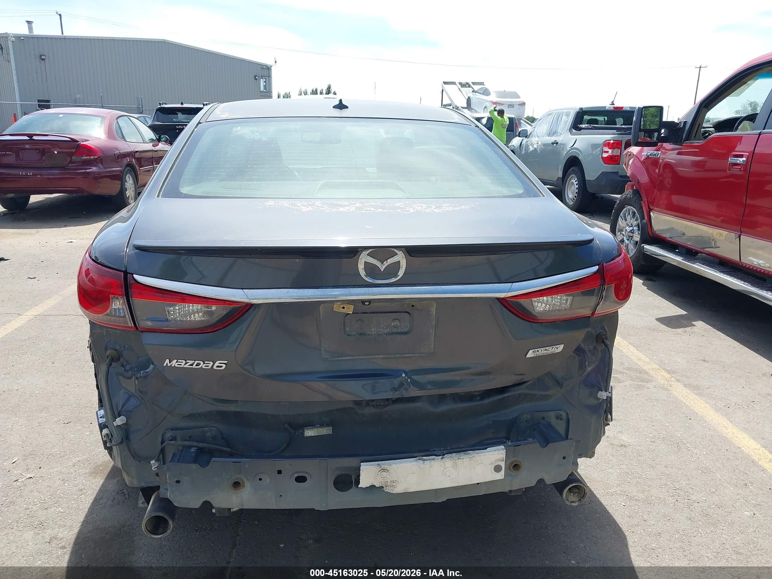 2014 Mazda Mazda6 I Grand Touring Gray vin: JM1GJ1W60E1129628