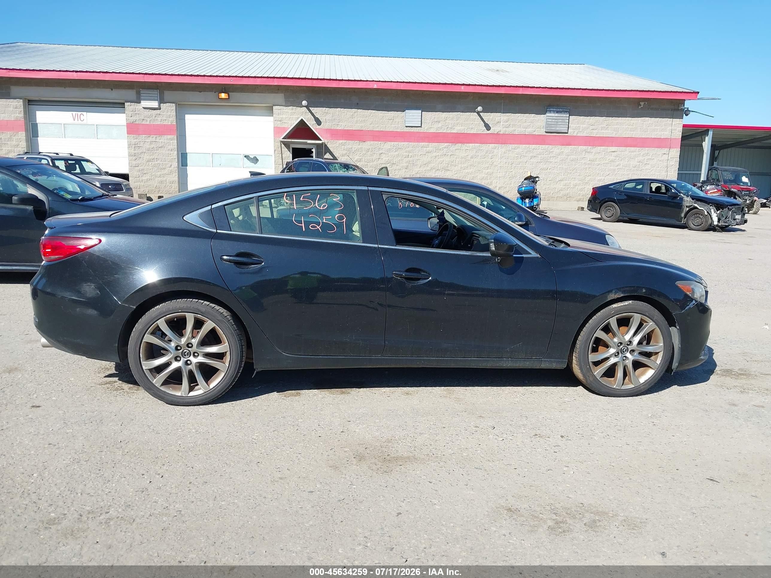 2014 Mazda Mazda6 I Grand Touring Black vin: JM1GJ1W60E1130312