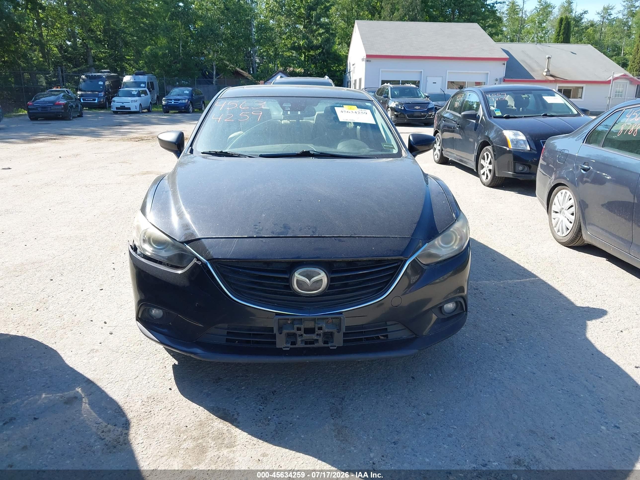 2014 Mazda Mazda6 I Grand Touring Black vin: JM1GJ1W60E1130312