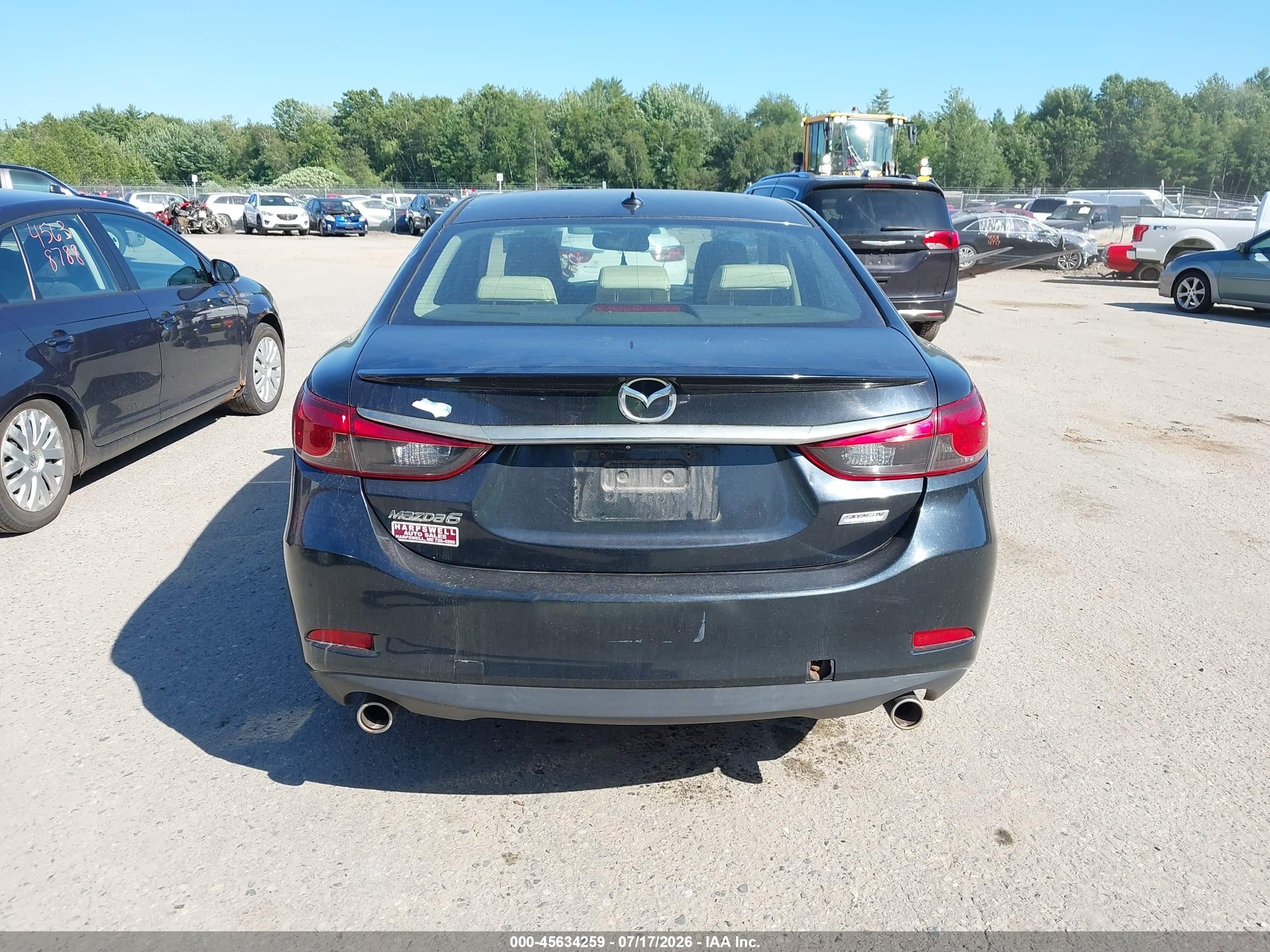2014 Mazda Mazda6 I Grand Touring Black vin: JM1GJ1W60E1130312
