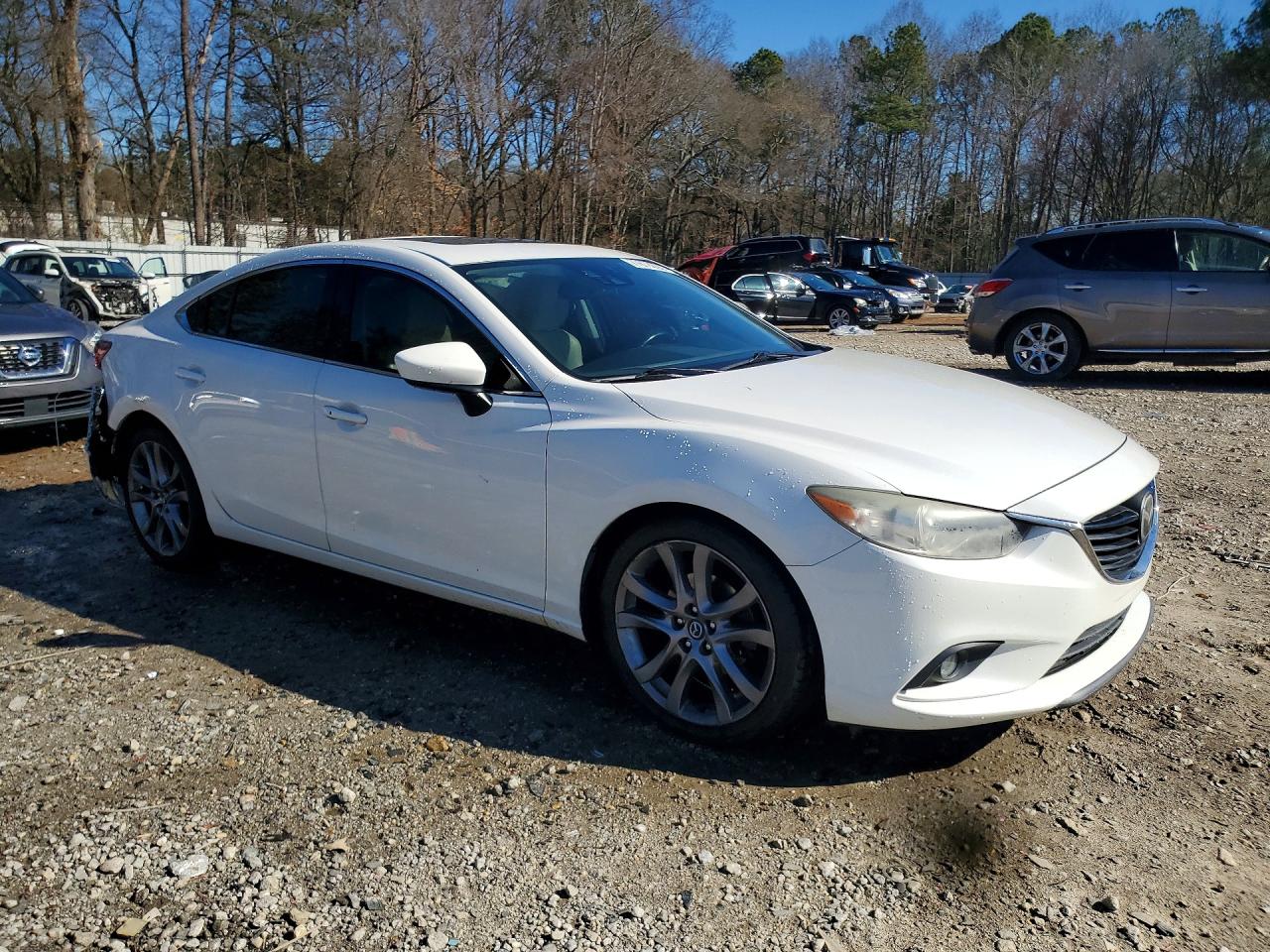 2014 Mazda 6 Grand Touring White vin: JM1GJ1W60E1142363