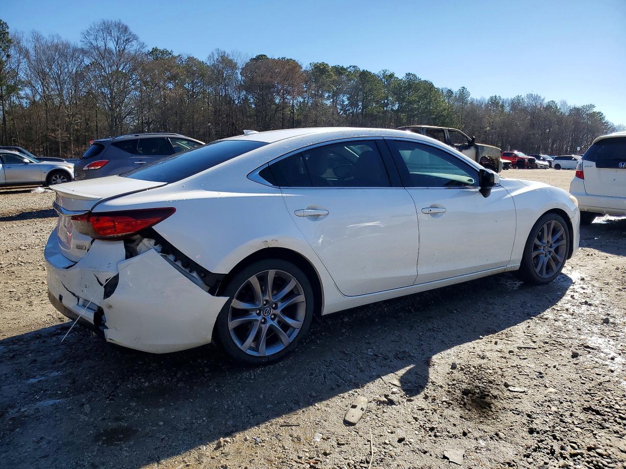 2014 Mazda 6 Grand Touring White vin: JM1GJ1W60E1142363