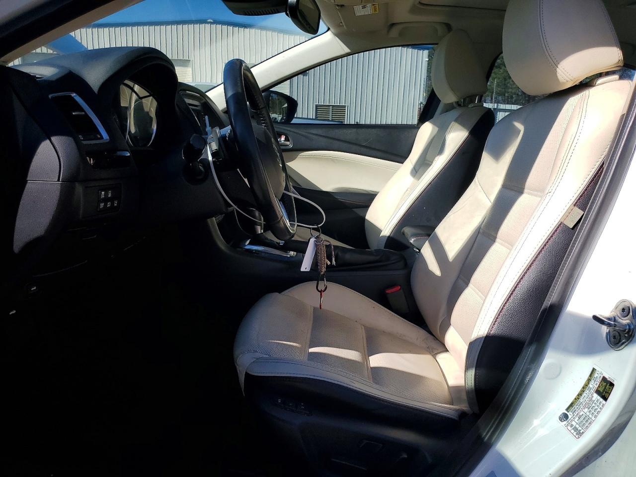 2014 Mazda 6 Grand Touring White vin: JM1GJ1W60E1142363