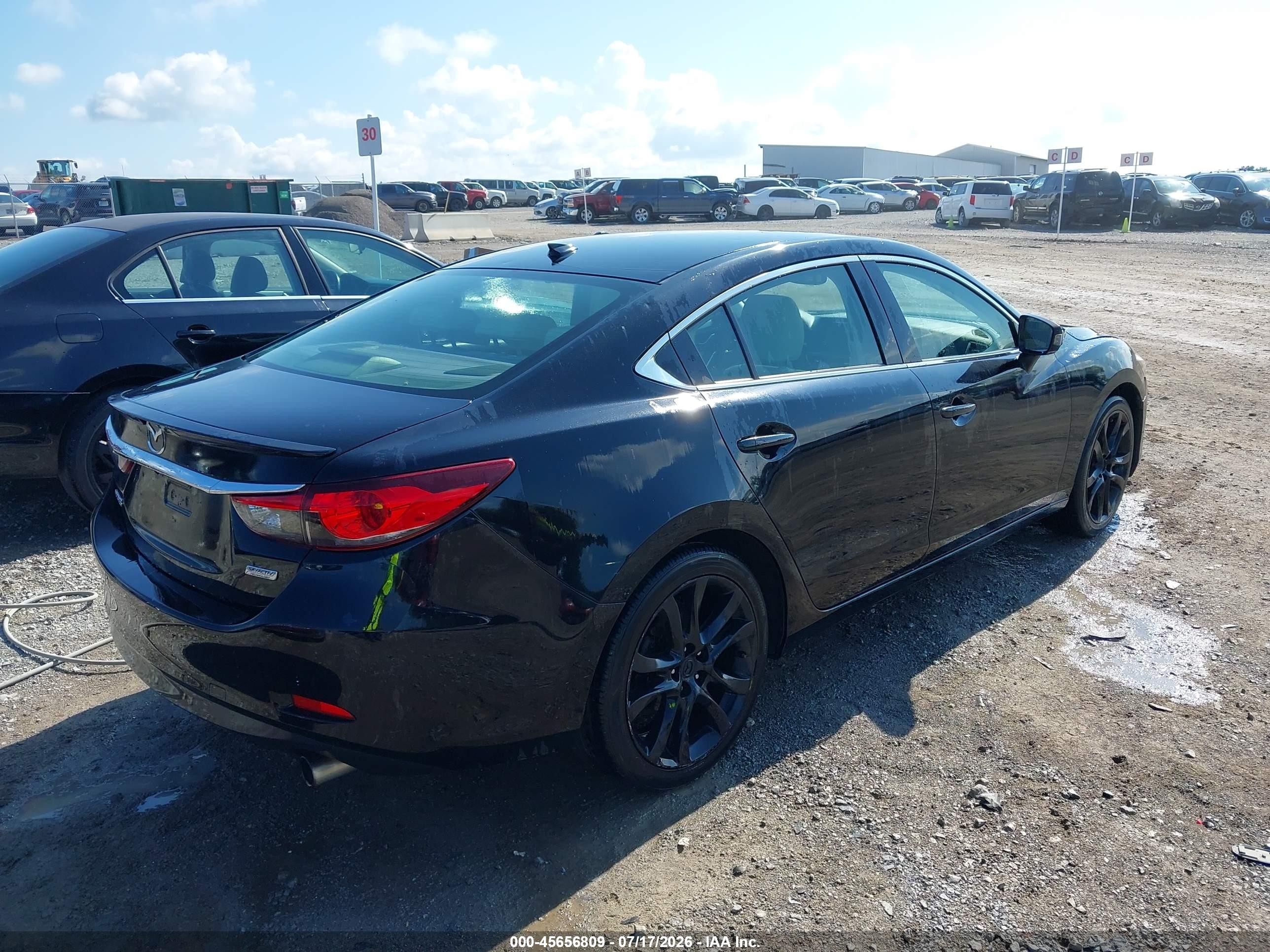 2014 Mazda Mazda6 I Grand Touring Black vin: JM1GJ1W61E1118539