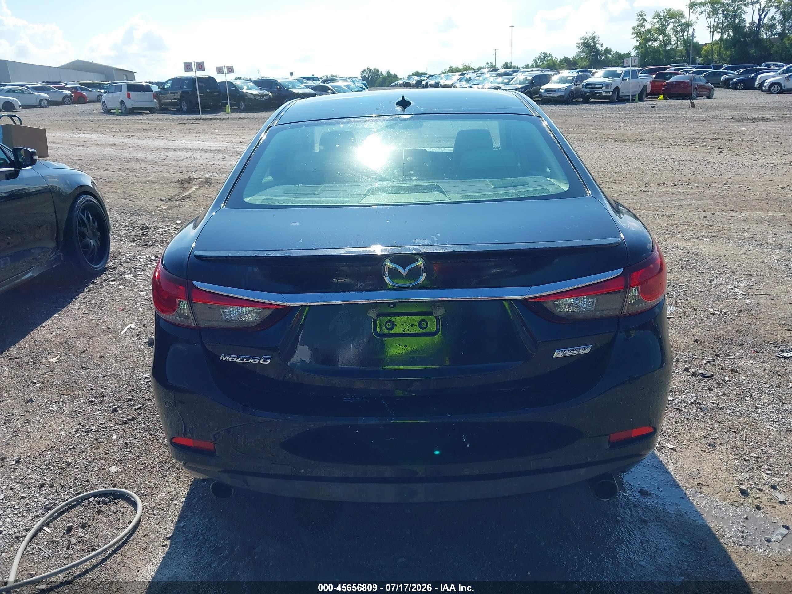 2014 Mazda Mazda6 I Grand Touring Black vin: JM1GJ1W61E1118539