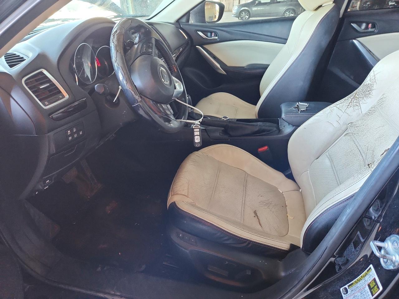 2014 Mazda 6 Grand Touring Black vin: JM1GJ1W61E1128892