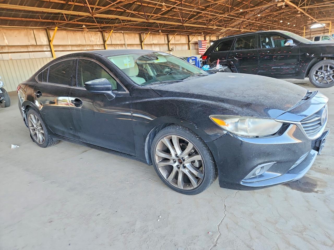 2014 Mazda 6 Grand Touring Black vin: JM1GJ1W61E1128892
