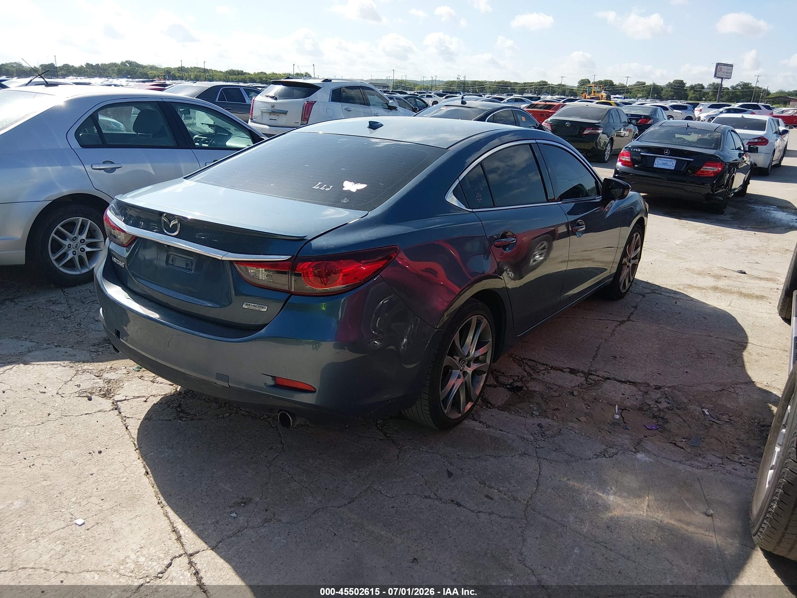2014 Mazda Mazda6 I Grand Touring Blue vin: JM1GJ1W61E1134546