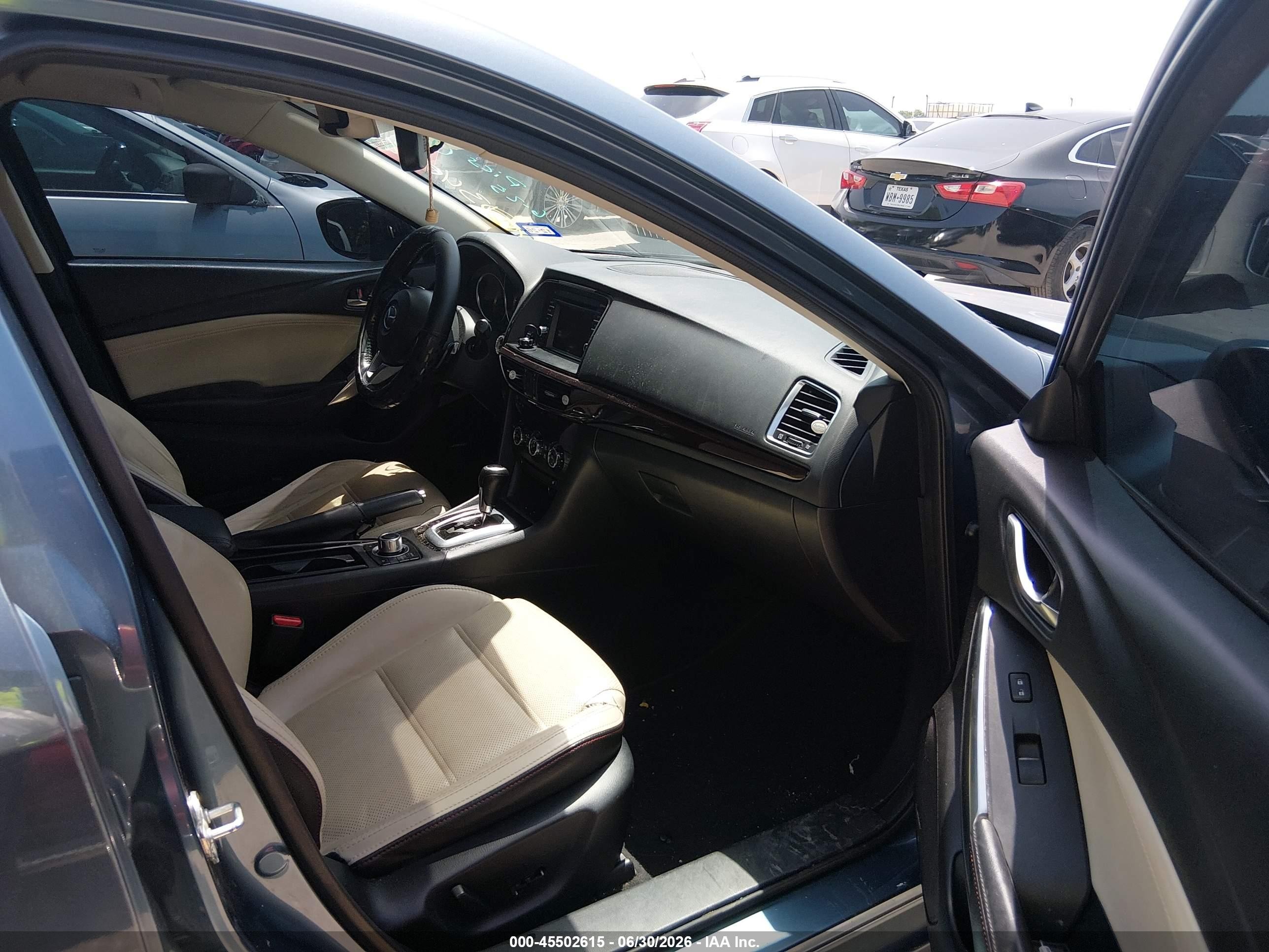 2014 Mazda Mazda6 I Grand Touring Blue vin: JM1GJ1W61E1134546