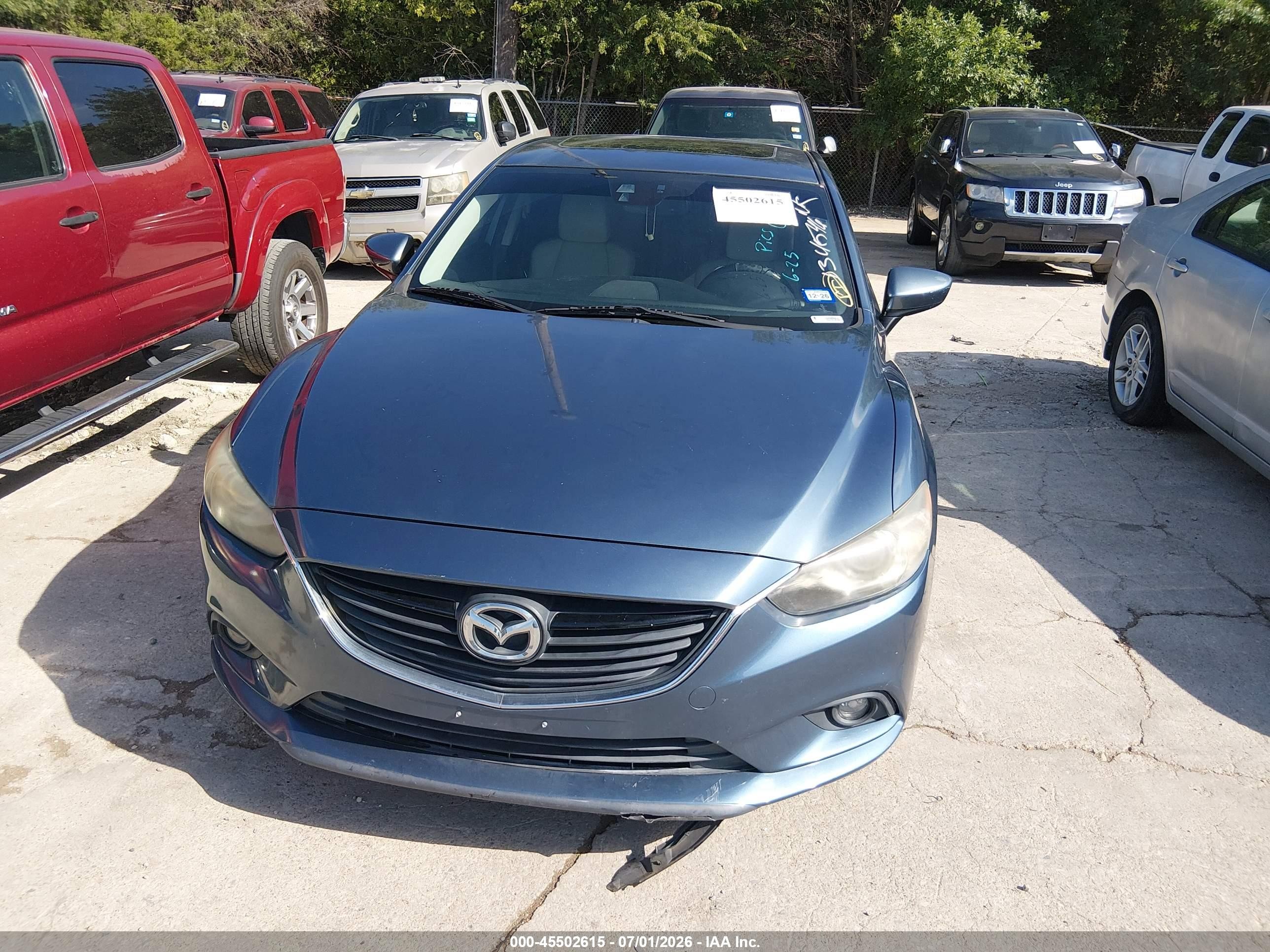2014 Mazda Mazda6 I Grand Touring Blue vin: JM1GJ1W61E1134546