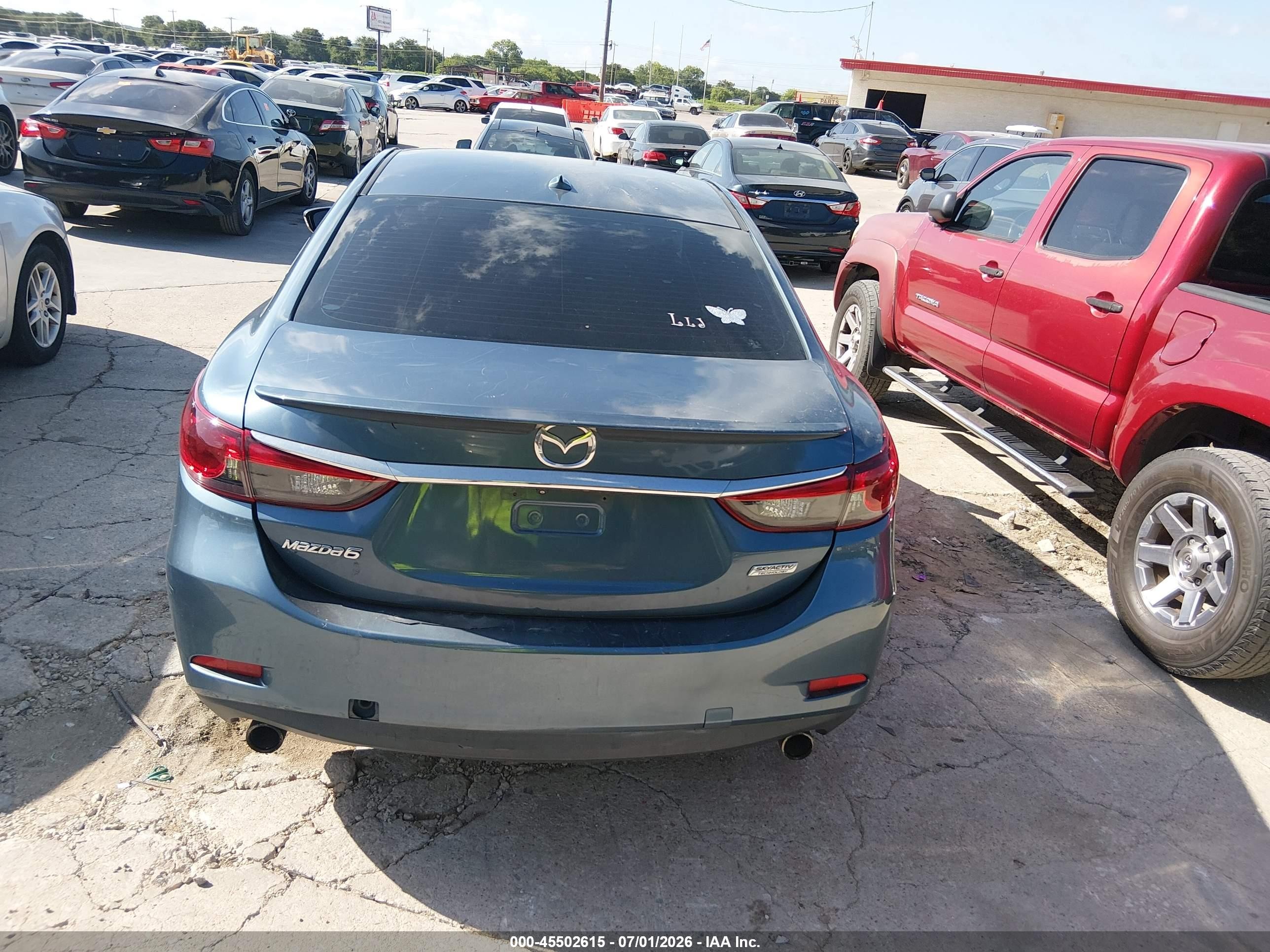 2014 Mazda Mazda6 I Grand Touring Blue vin: JM1GJ1W61E1134546