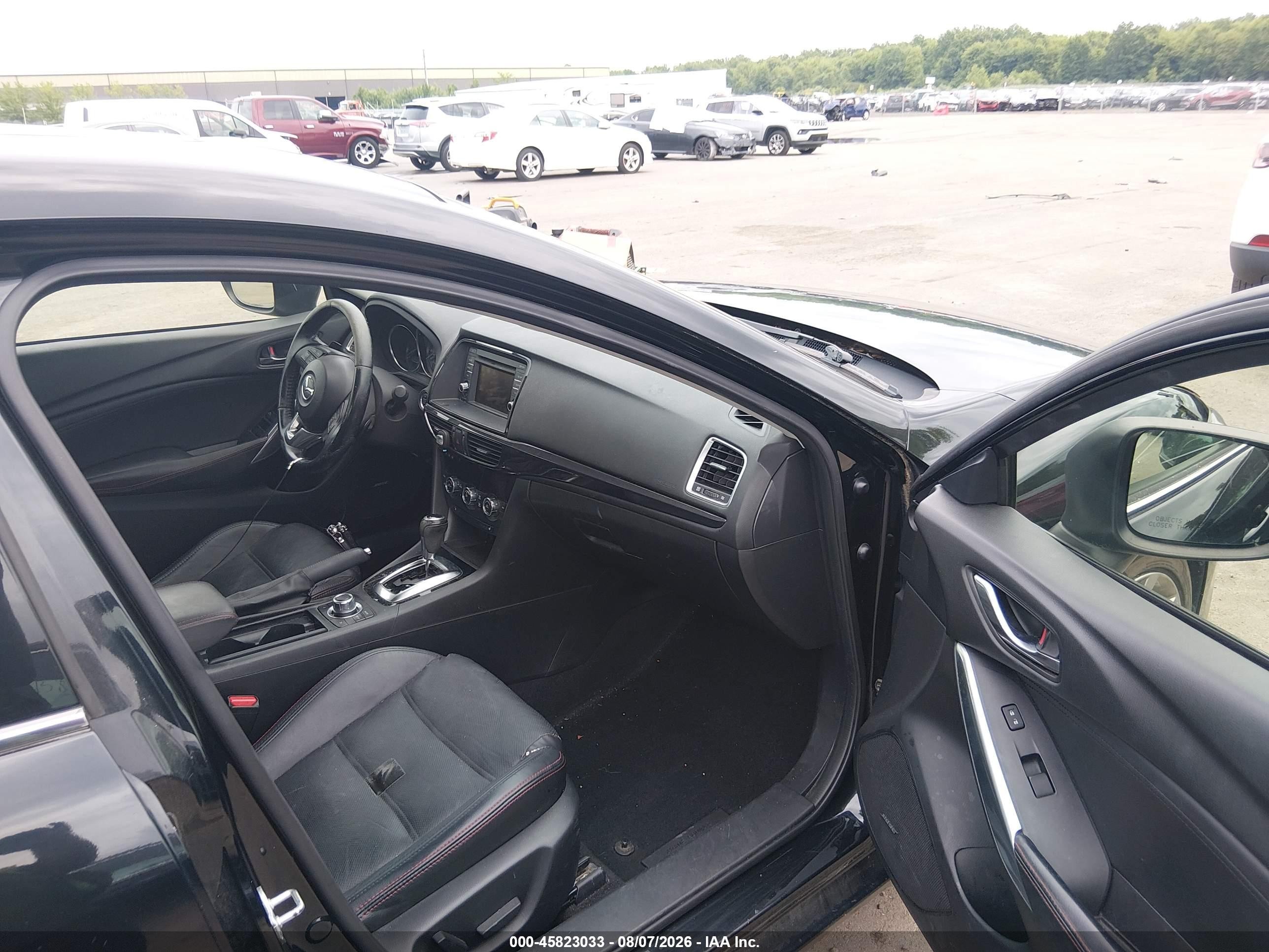 2014 Mazda Mazda6 I Grand Touring Black vin: JM1GJ1W63E1114248
