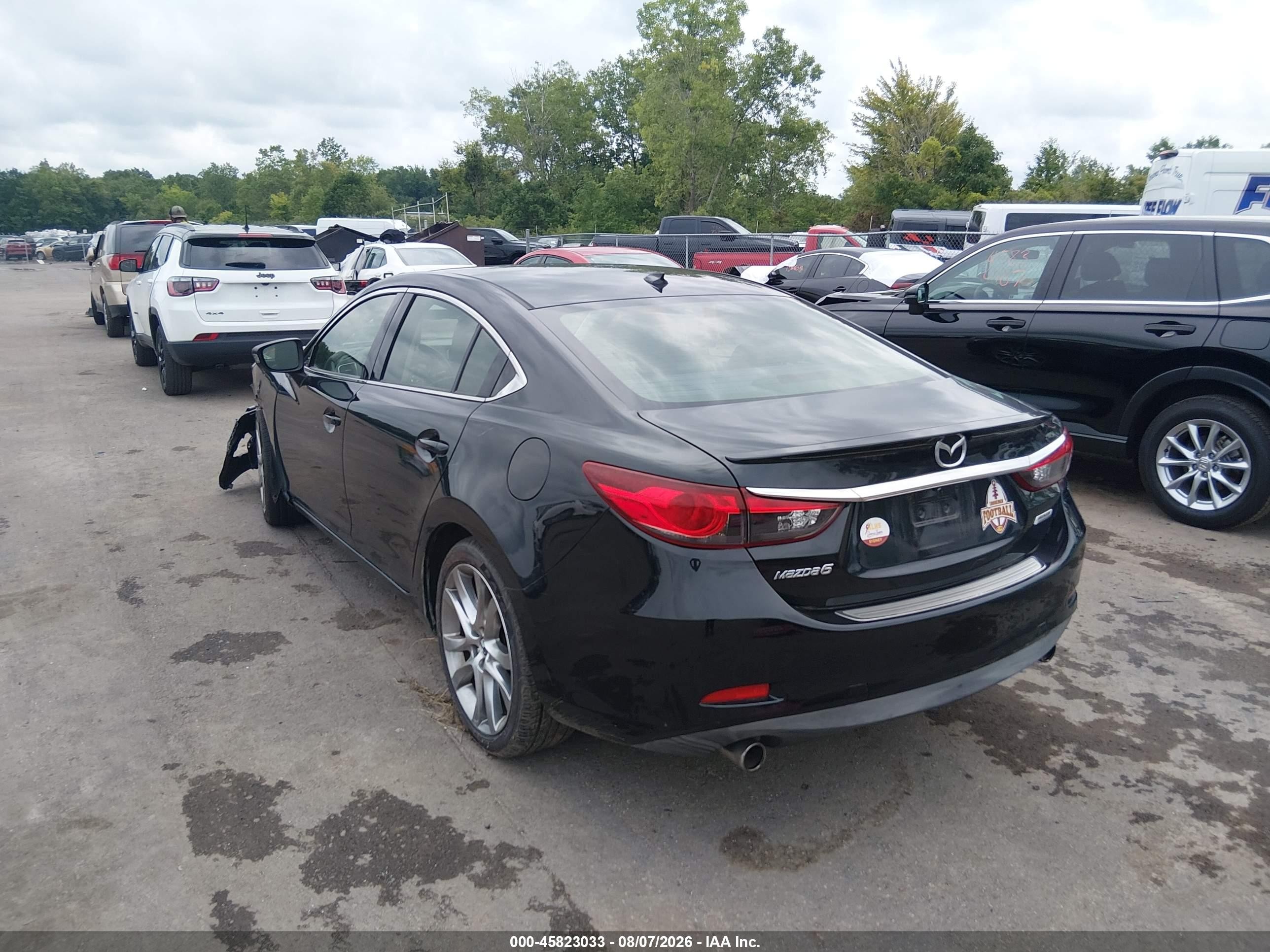 2014 Mazda Mazda6 I Grand Touring Black vin: JM1GJ1W63E1114248