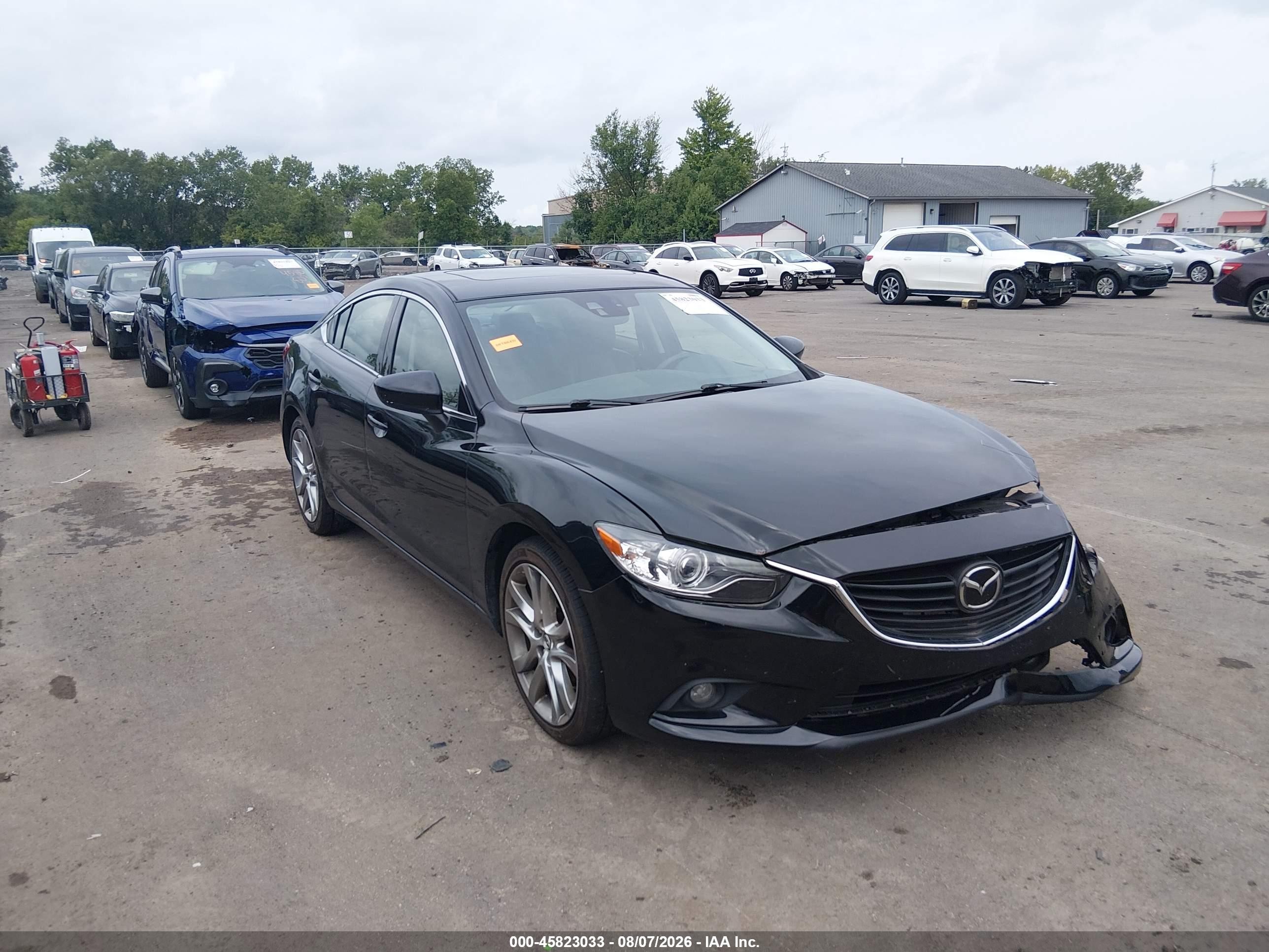 2014 Mazda Mazda6 I Grand Touring Black vin: JM1GJ1W63E1114248