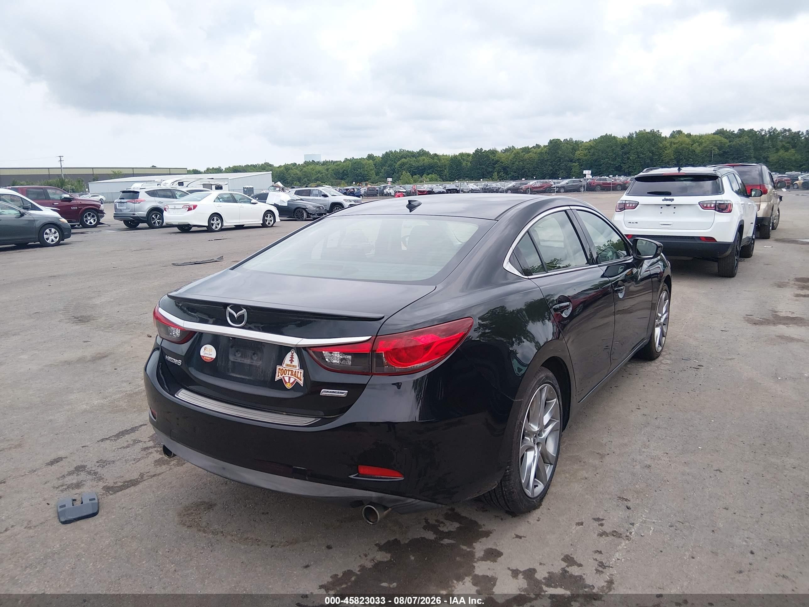 2014 Mazda Mazda6 I Grand Touring Black vin: JM1GJ1W63E1114248