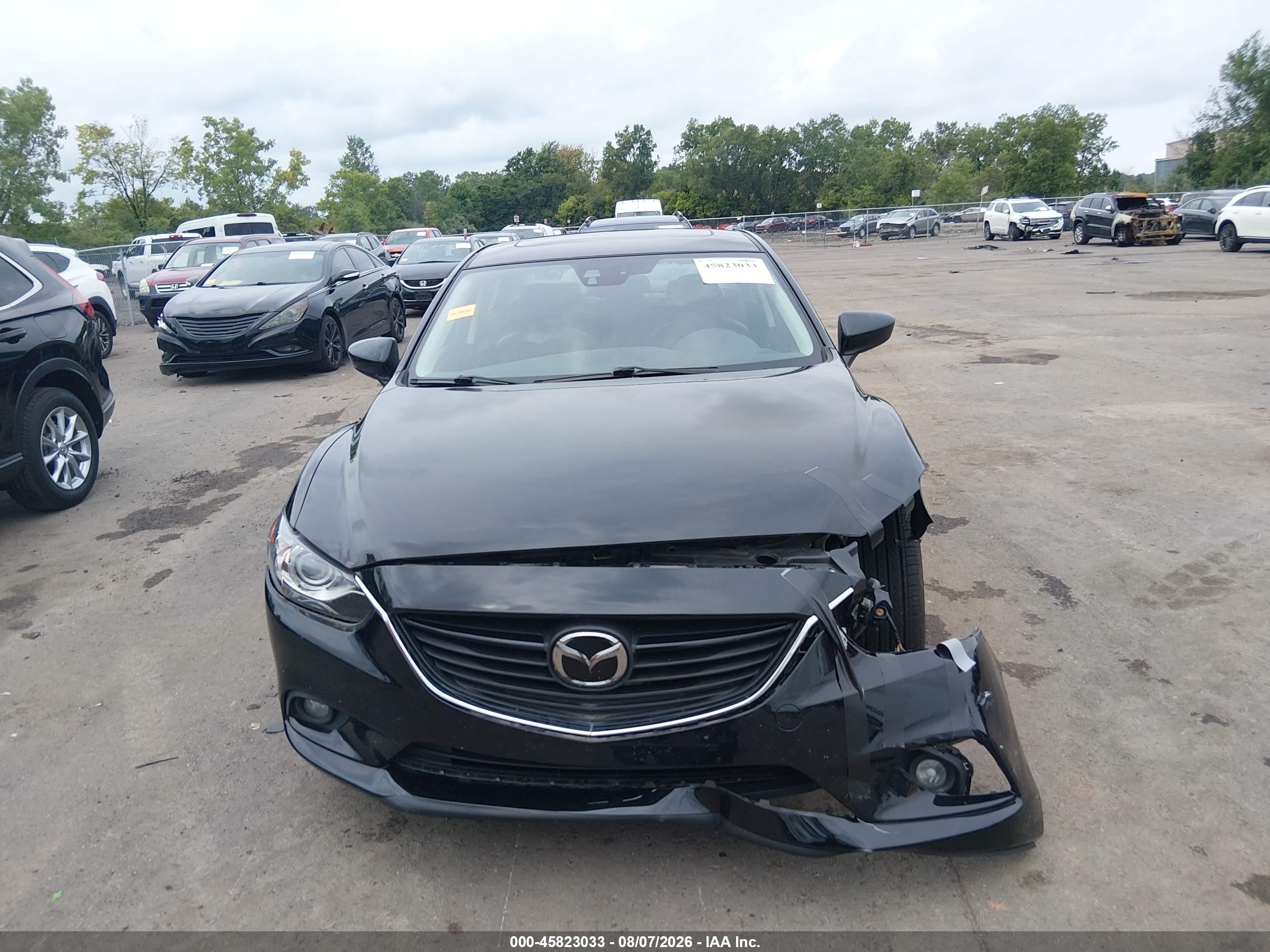2014 Mazda Mazda6 I Grand Touring Black vin: JM1GJ1W63E1114248