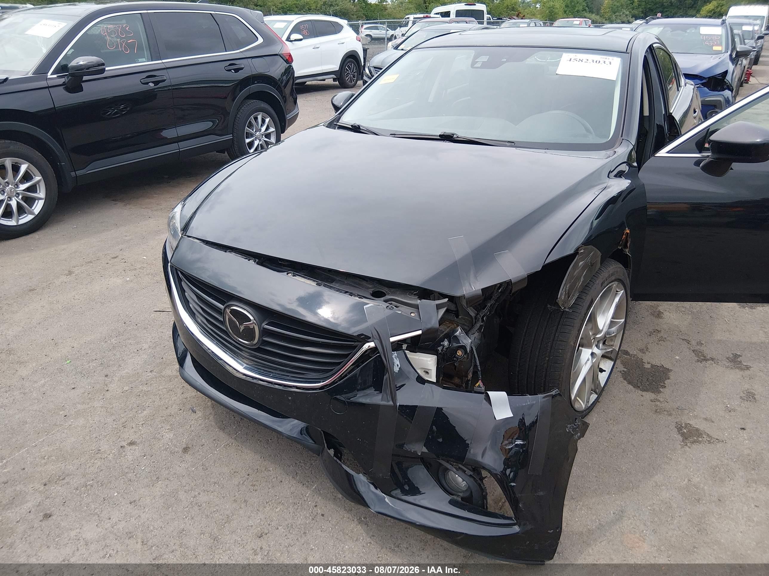 2014 Mazda Mazda6 I Grand Touring Black vin: JM1GJ1W63E1114248