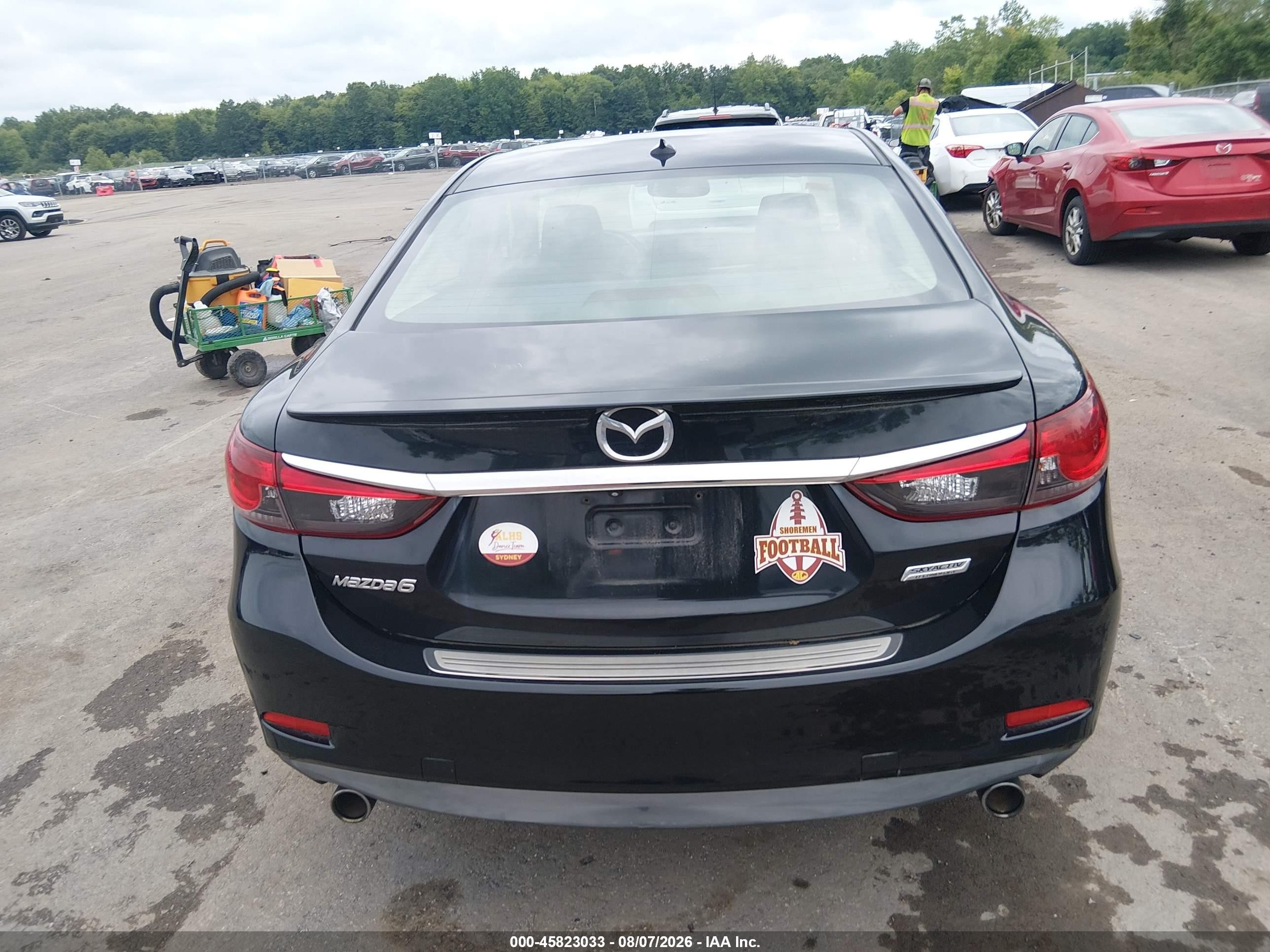 2014 Mazda Mazda6 I Grand Touring Black vin: JM1GJ1W63E1114248
