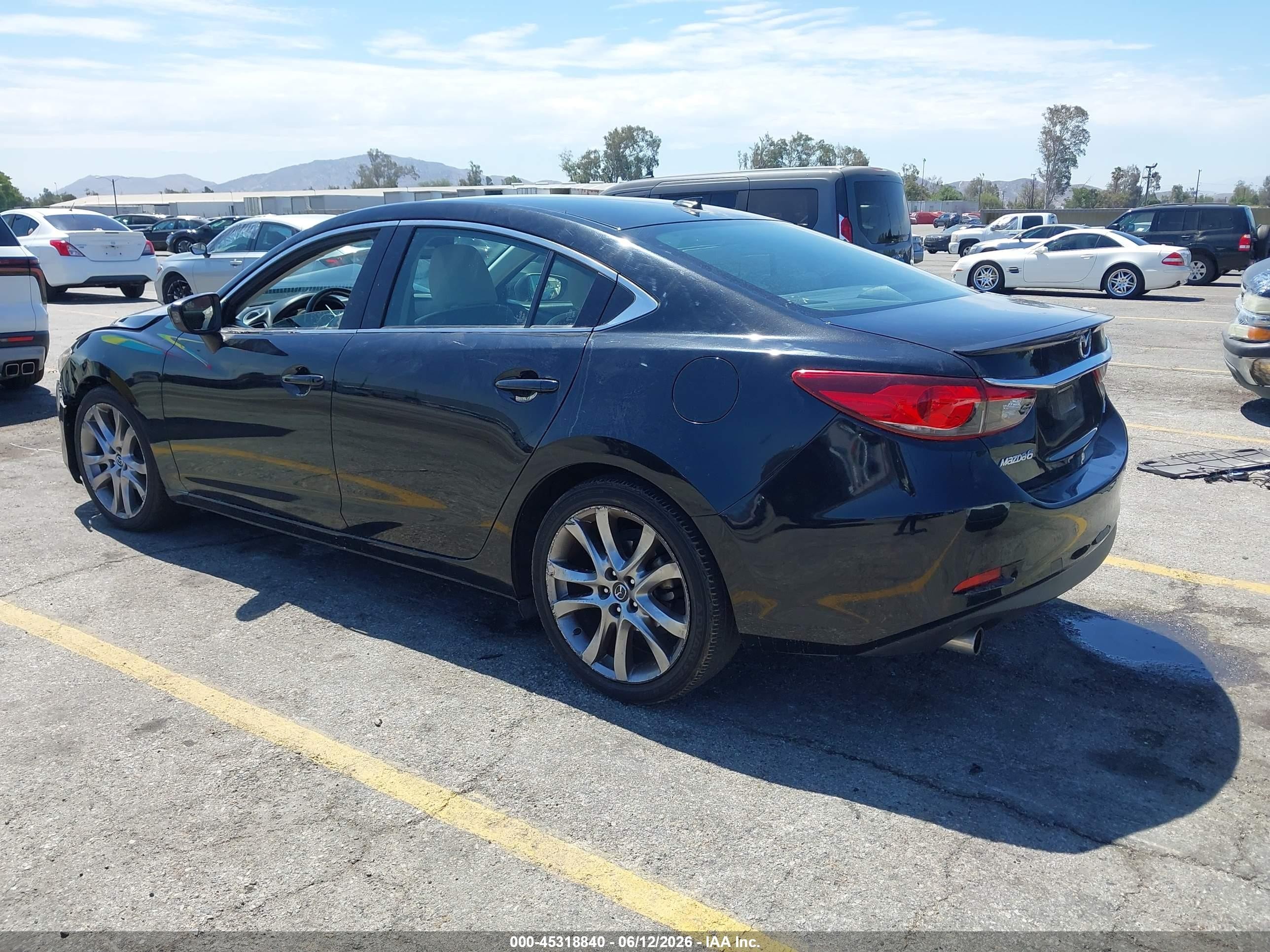 2014 Mazda Mazda6 I Grand Touring Black vin: JM1GJ1W63E1124942