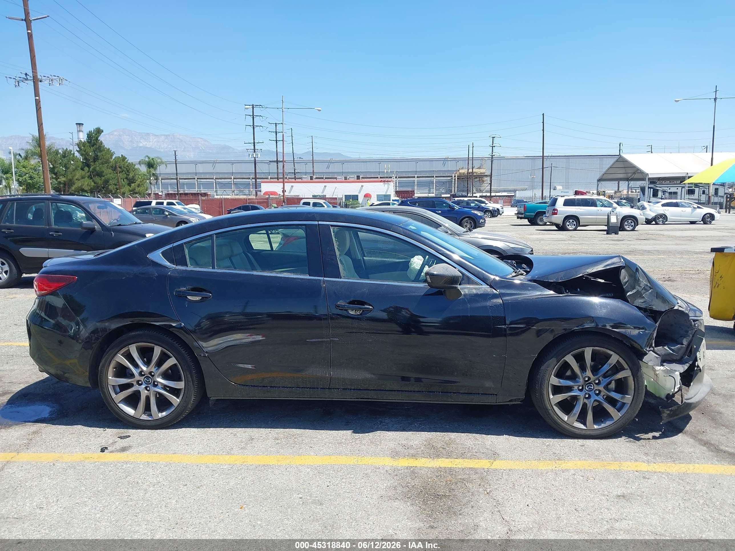2014 Mazda Mazda6 I Grand Touring Black vin: JM1GJ1W63E1124942
