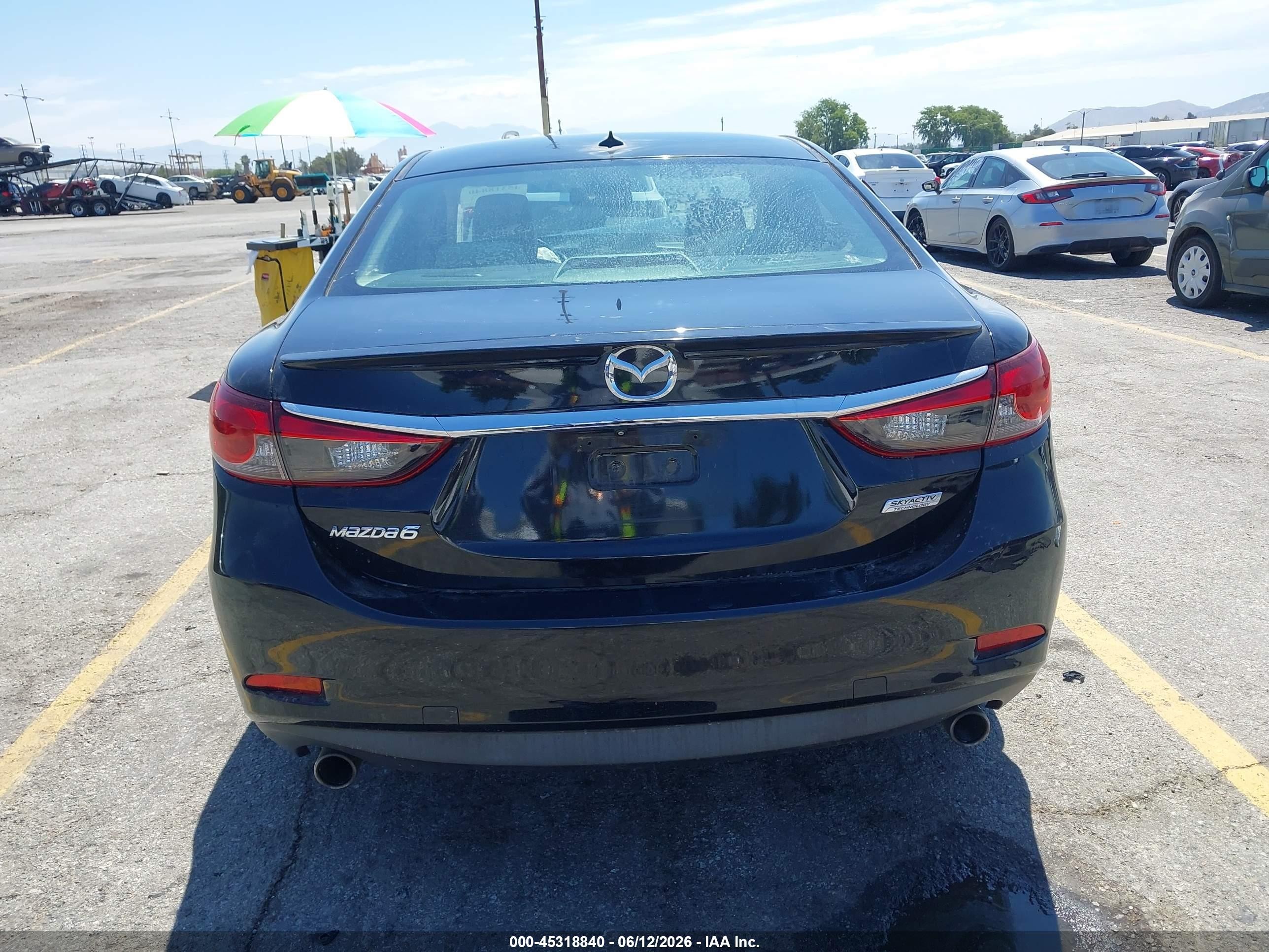 2014 Mazda Mazda6 I Grand Touring Black vin: JM1GJ1W63E1124942