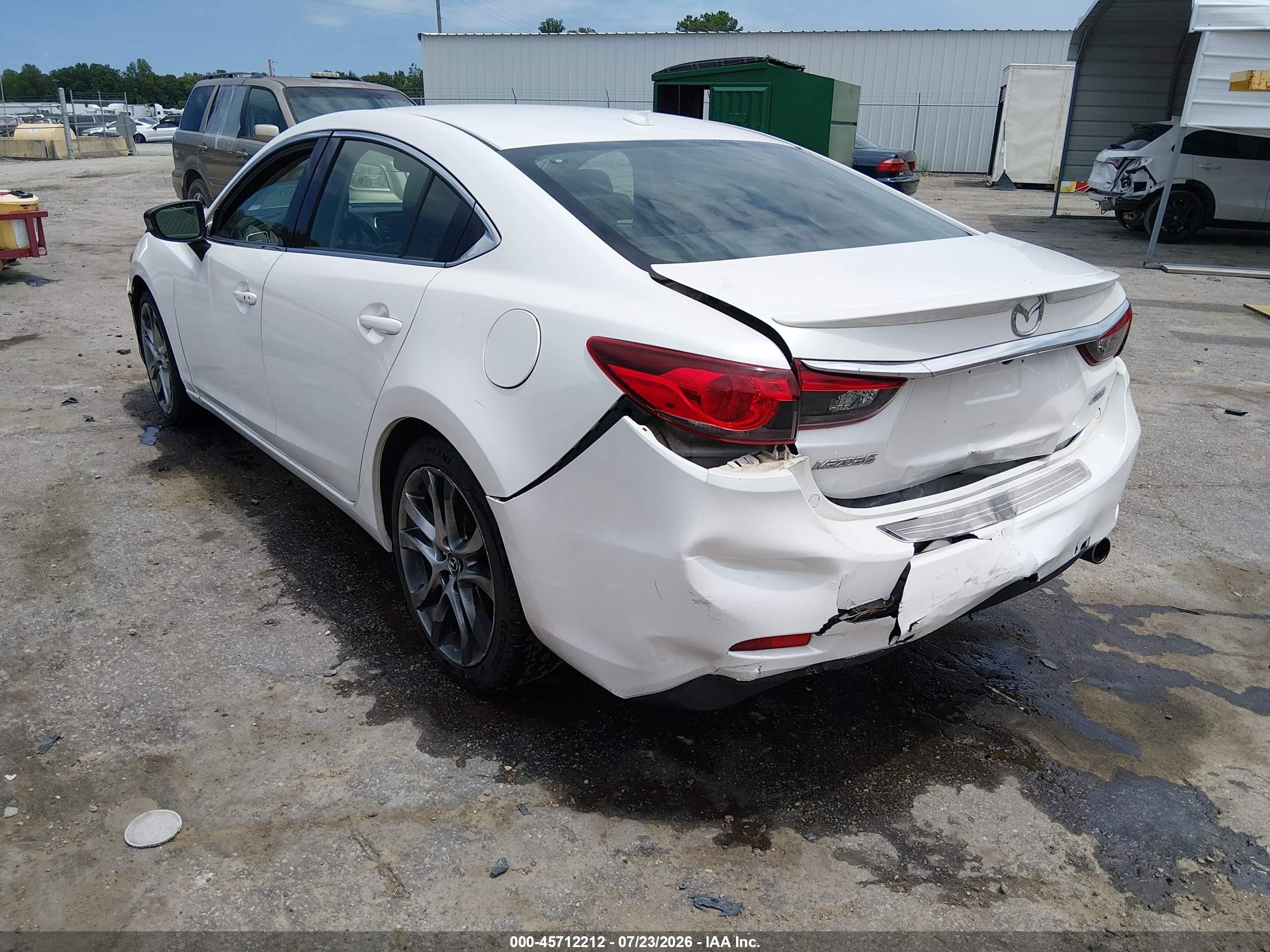2014 Mazda Mazda6 I Grand Touring White vin: JM1GJ1W63E1127873