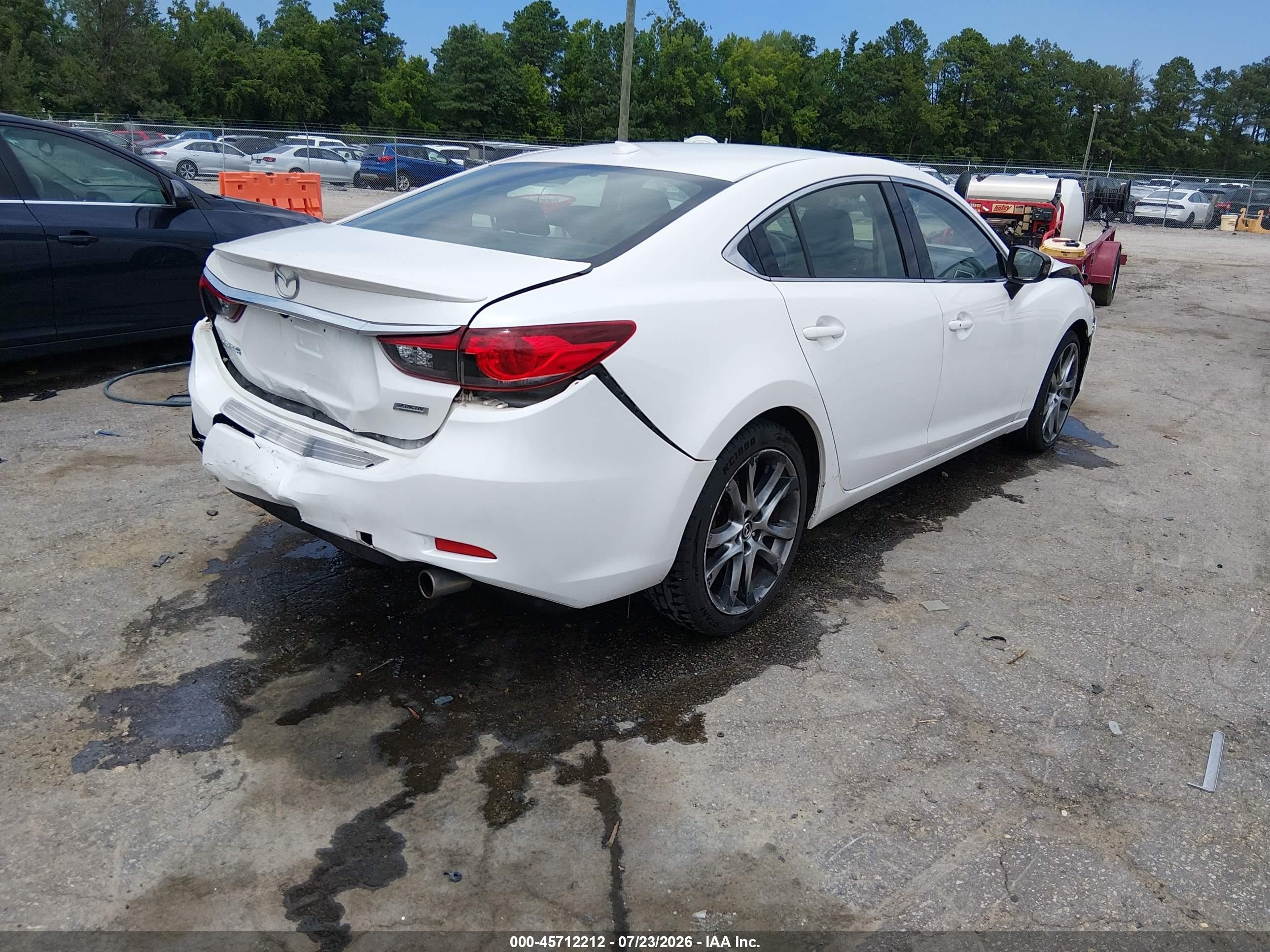 2014 Mazda Mazda6 I Grand Touring White vin: JM1GJ1W63E1127873