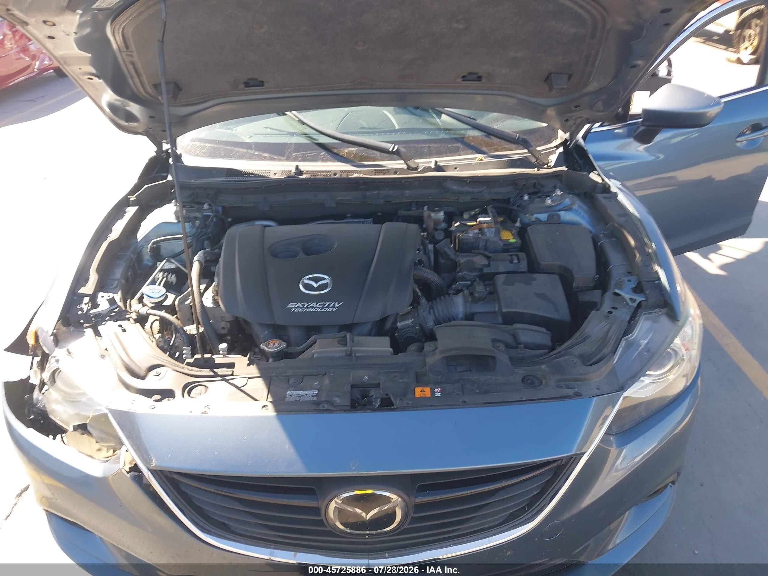 2014 Mazda Mazda6 I Grand Touring Blue vin: JM1GJ1W63E1141286