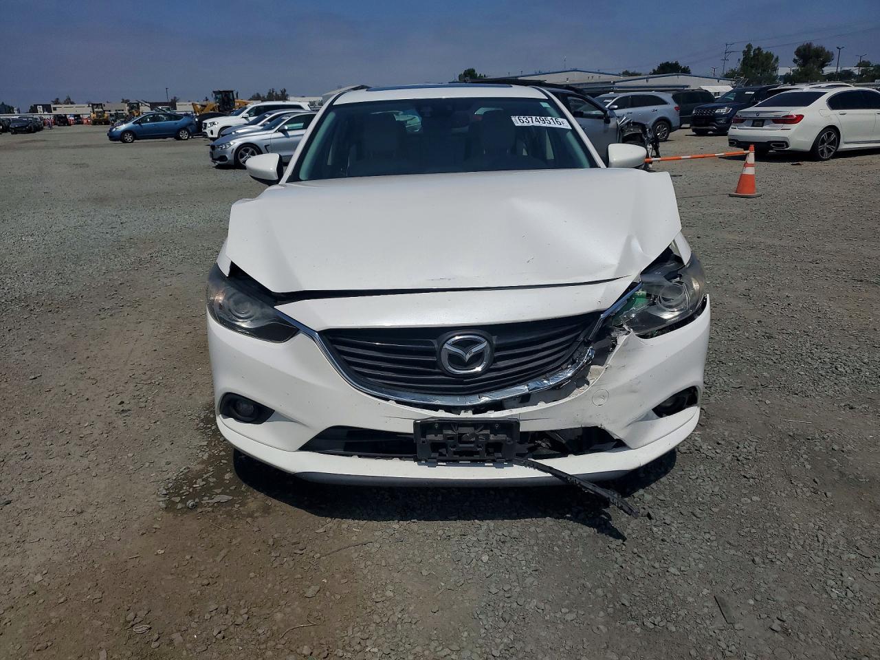 2014 Mazda 6 Grand Touring White vin: JM1GJ1W63E1142079