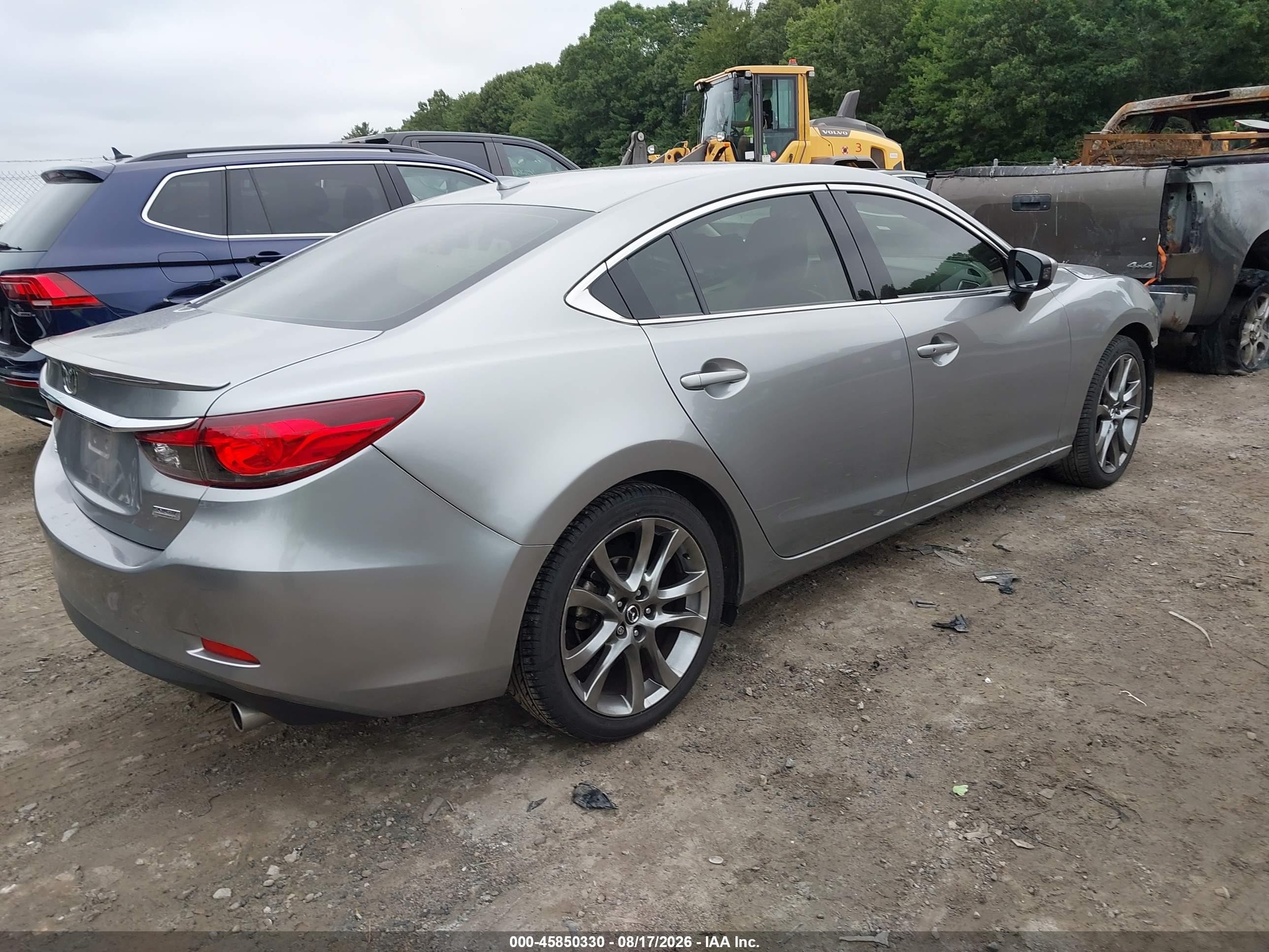 2014 Mazda Mazda6 I Grand Touring Silver vin: JM1GJ1W63E1155365