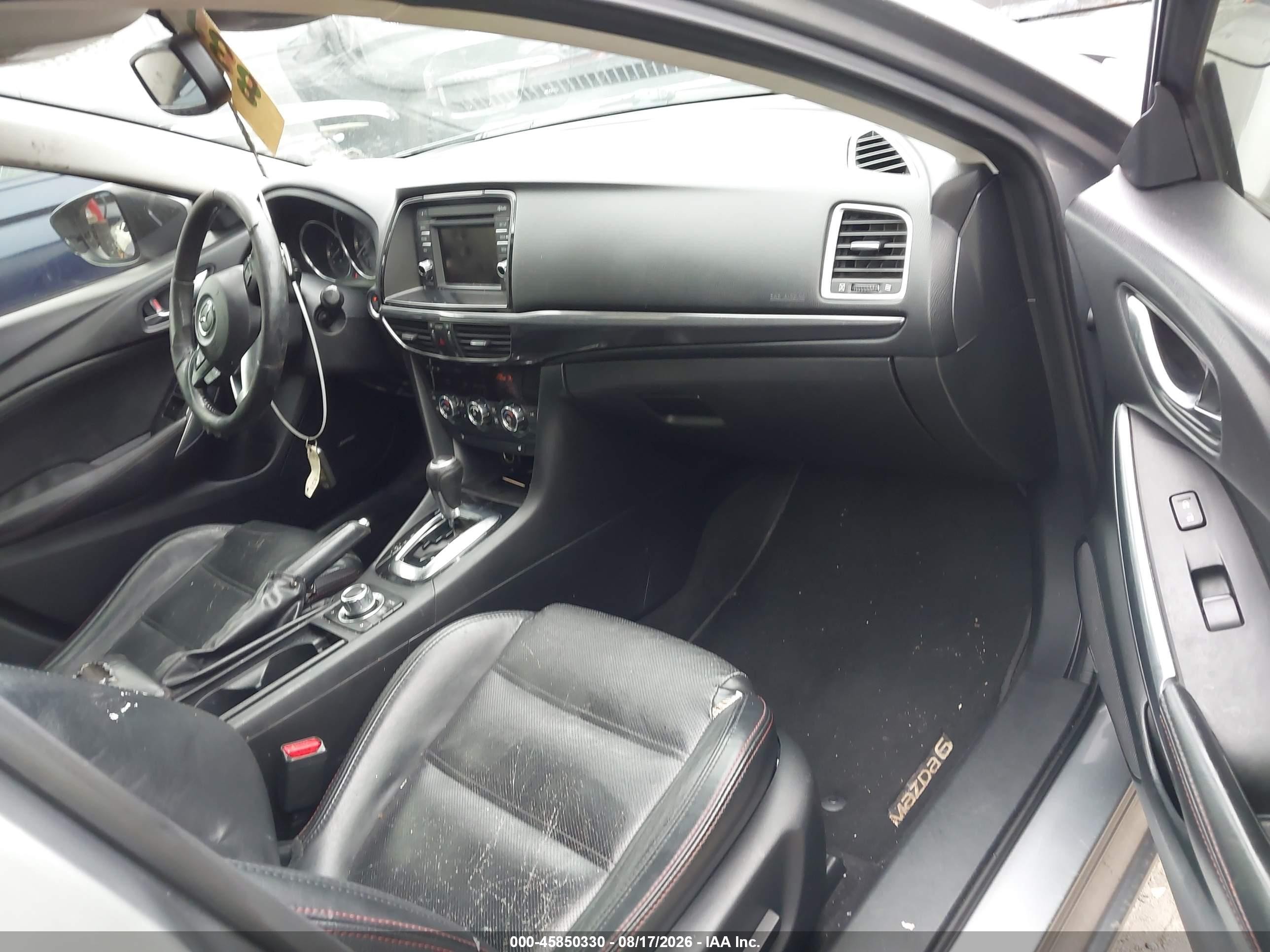 2014 Mazda Mazda6 I Grand Touring Silver vin: JM1GJ1W63E1155365