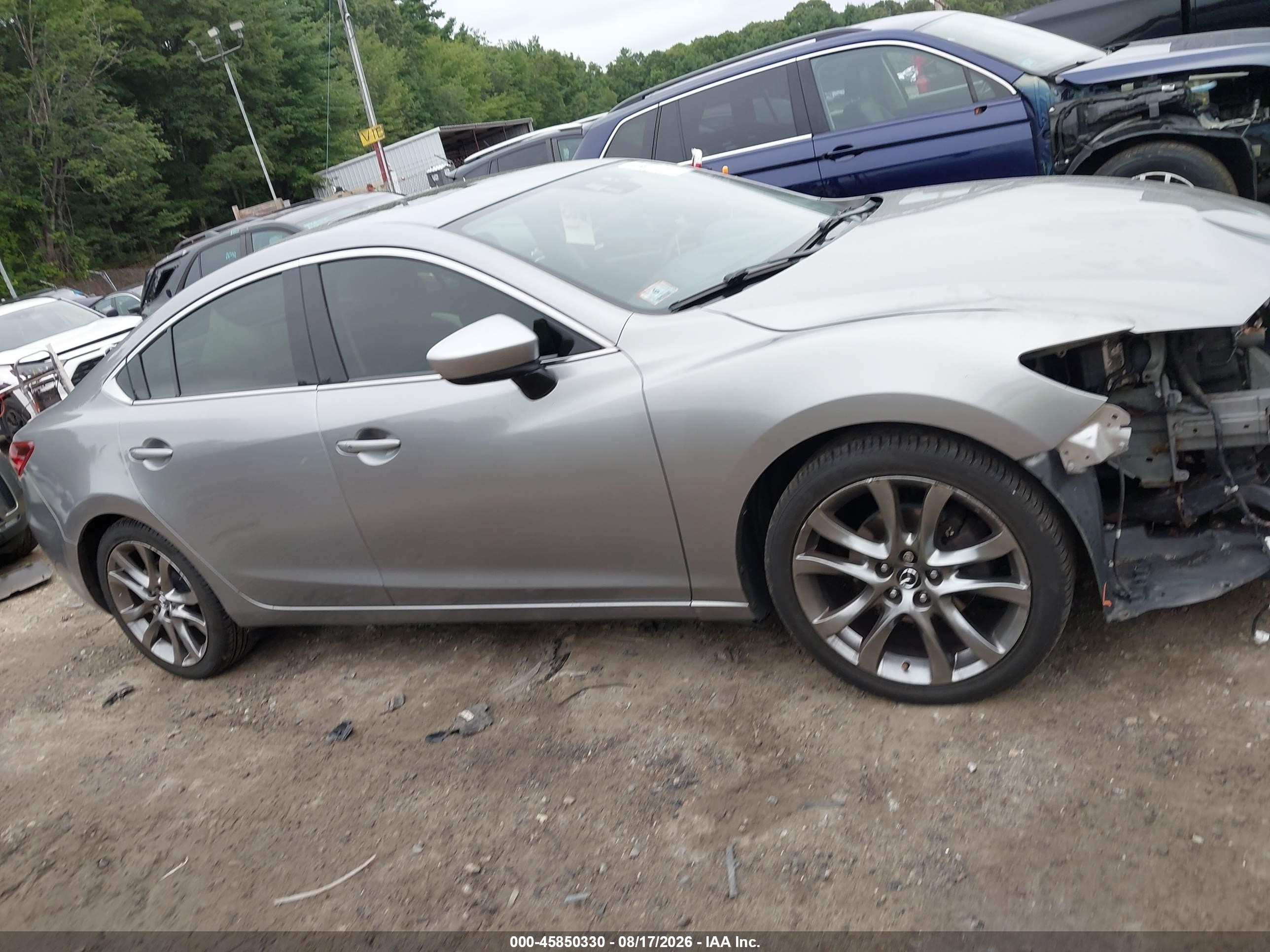 2014 Mazda Mazda6 I Grand Touring Silver vin: JM1GJ1W63E1155365