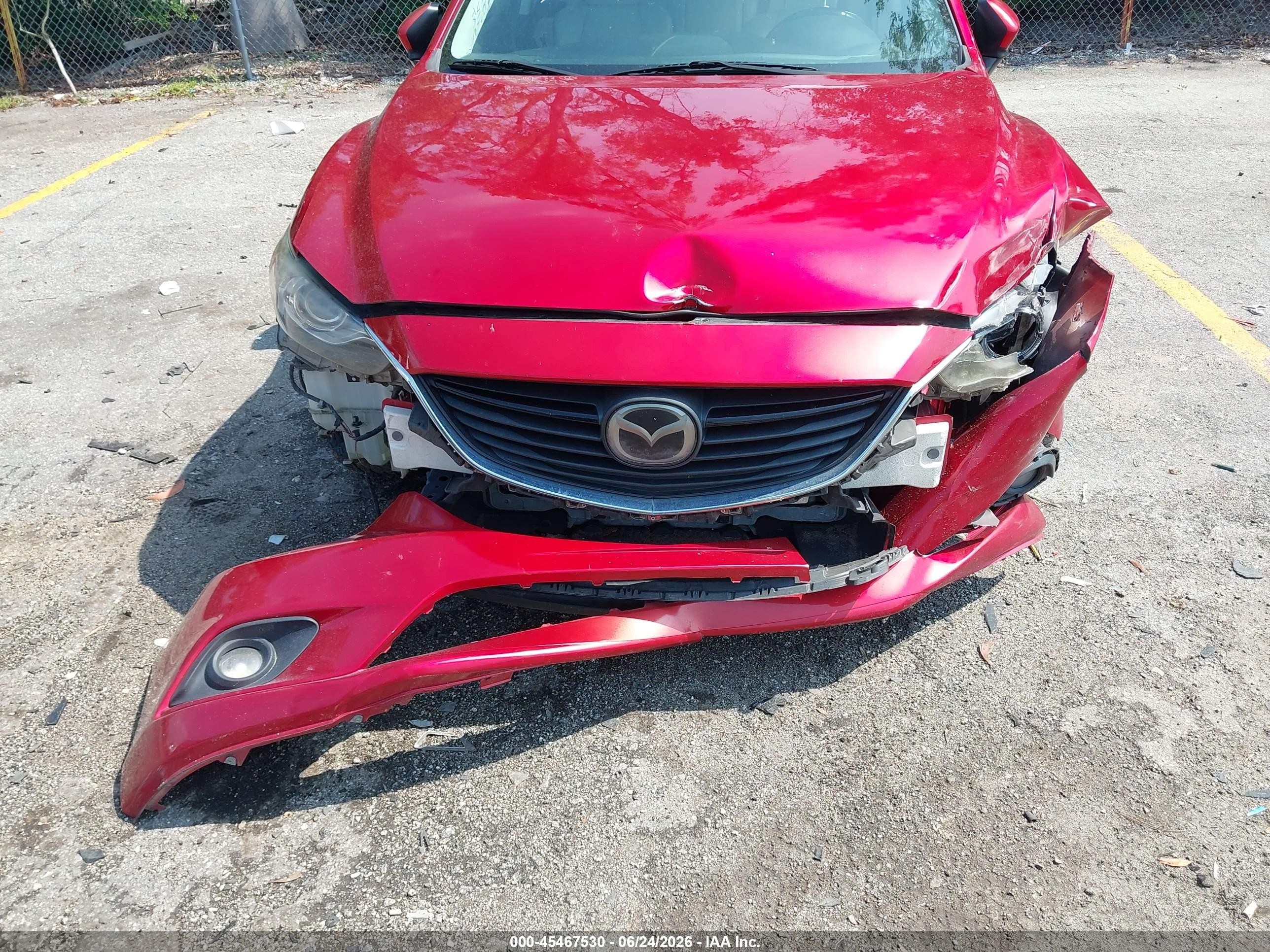 2014 Mazda Mazda6 I Grand Touring Red vin: JM1GJ1W63E1160467