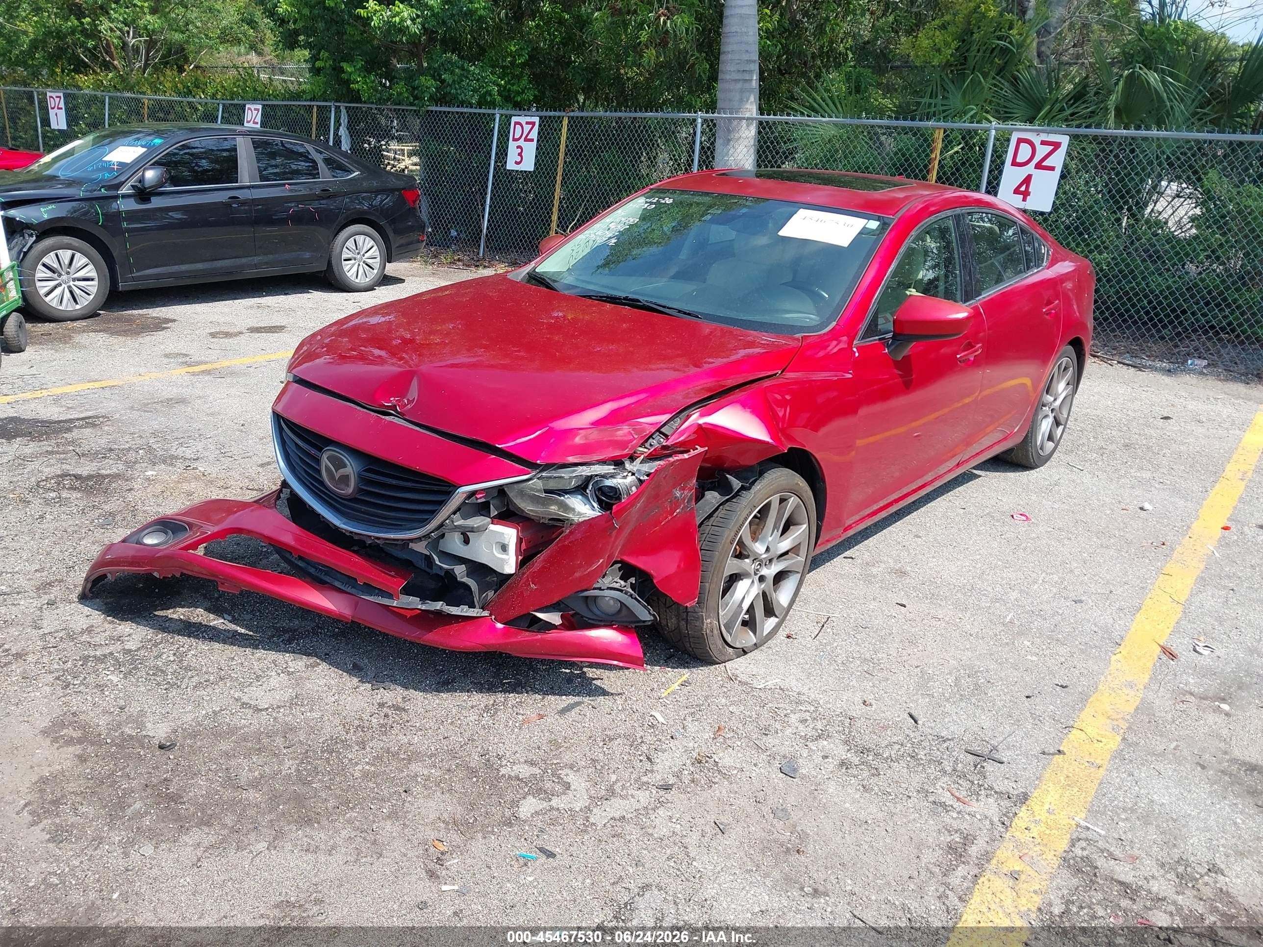 2014 Mazda Mazda6 I Grand Touring Red vin: JM1GJ1W63E1160467