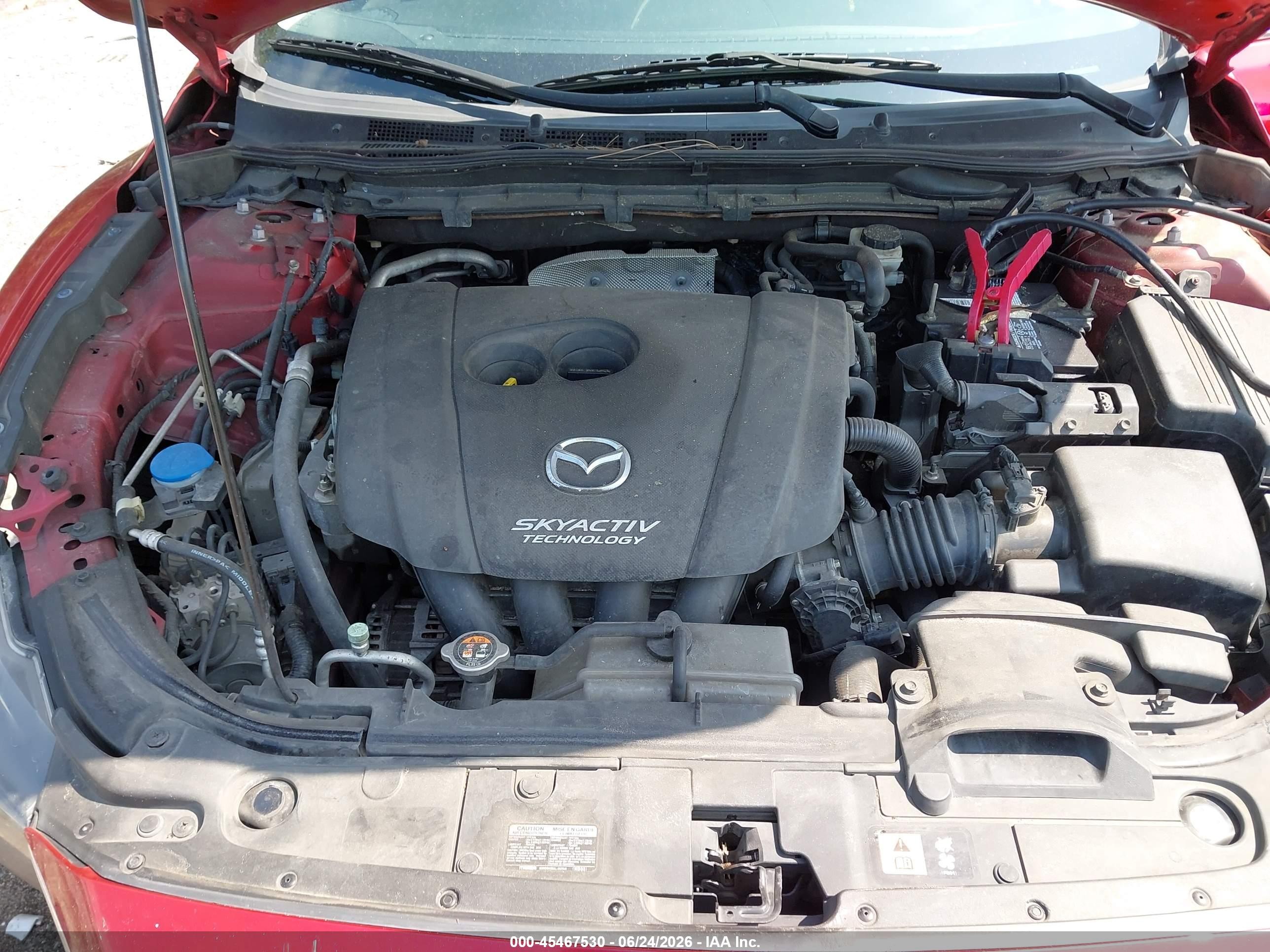 2014 Mazda Mazda6 I Grand Touring Red vin: JM1GJ1W63E1160467