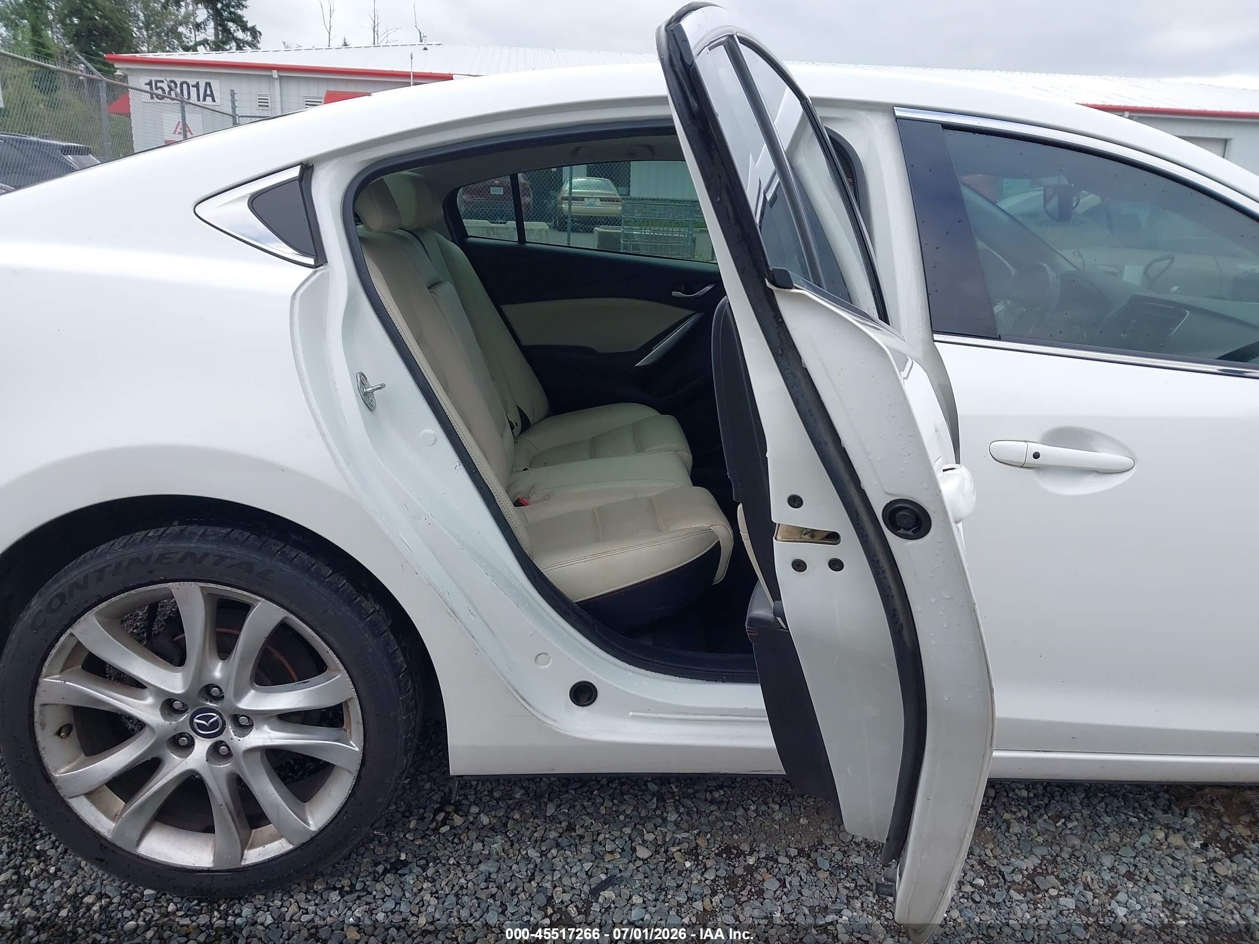 2015 Mazda Mazda6 I Grand Touring White vin: JM1GJ1W63F1165024