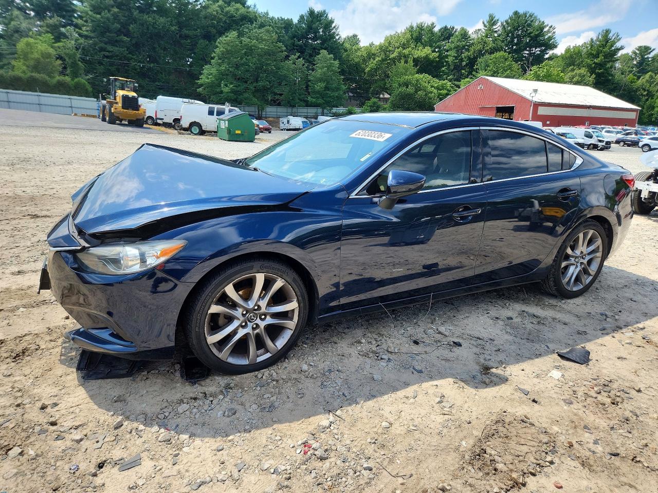 2015 Mazda 6 Grand Touring Blue vin: JM1GJ1W63F1178789