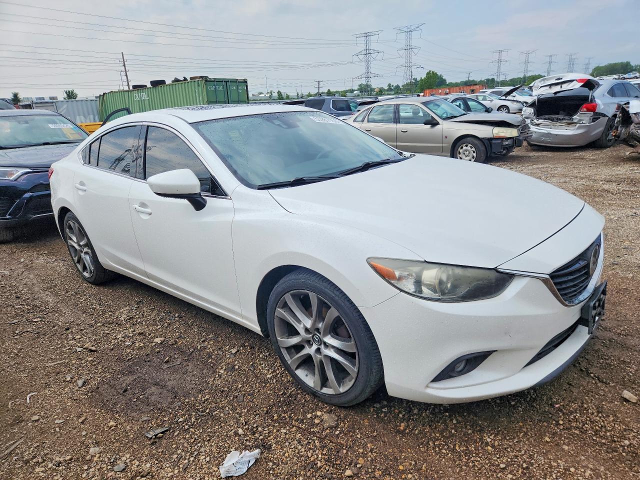 2014 Mazda 6 Grand Touring White vin: JM1GJ1W64E1134640