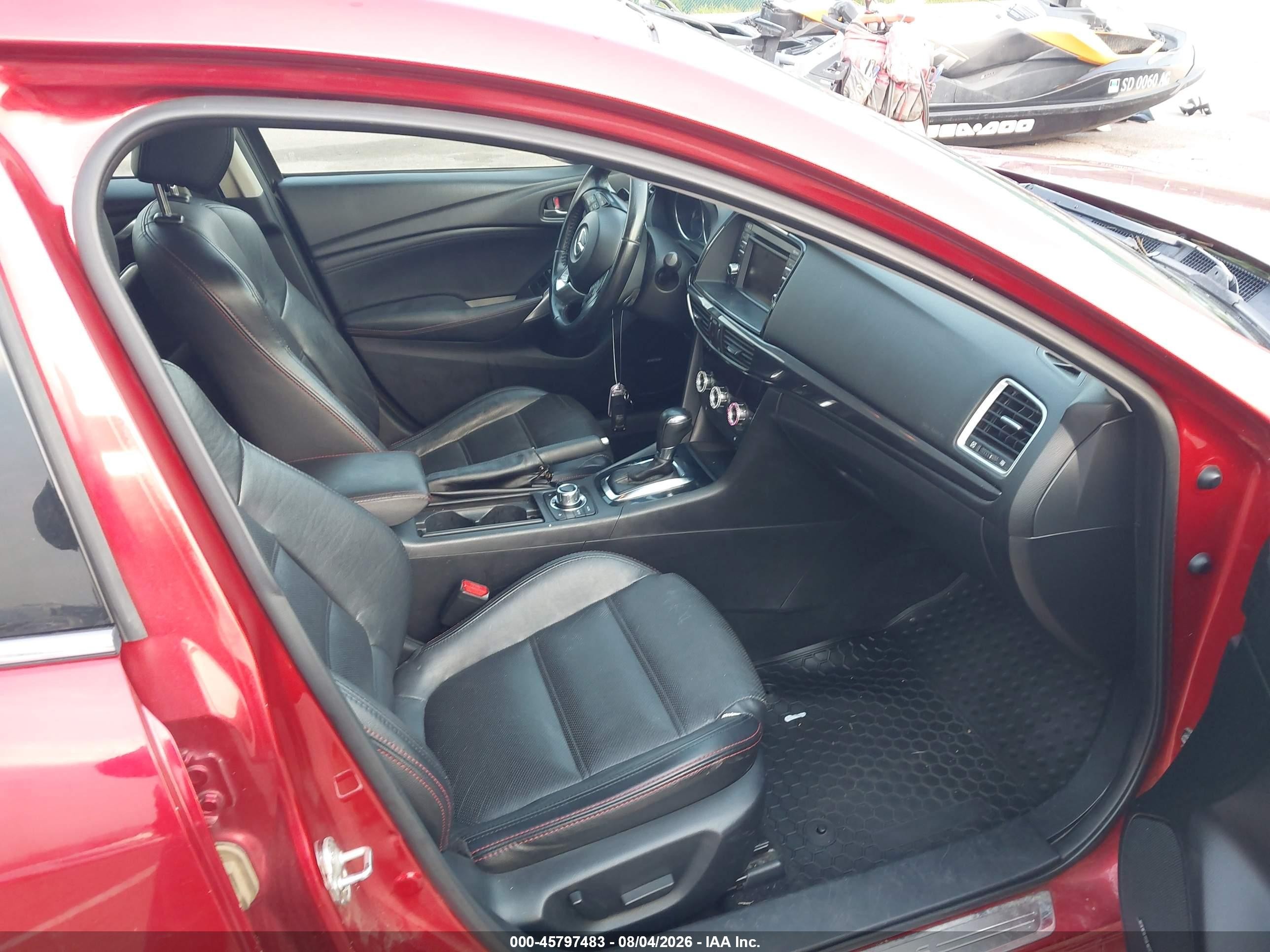 2014 Mazda Mazda6 I Grand Touring Red vin: JM1GJ1W64E1137635